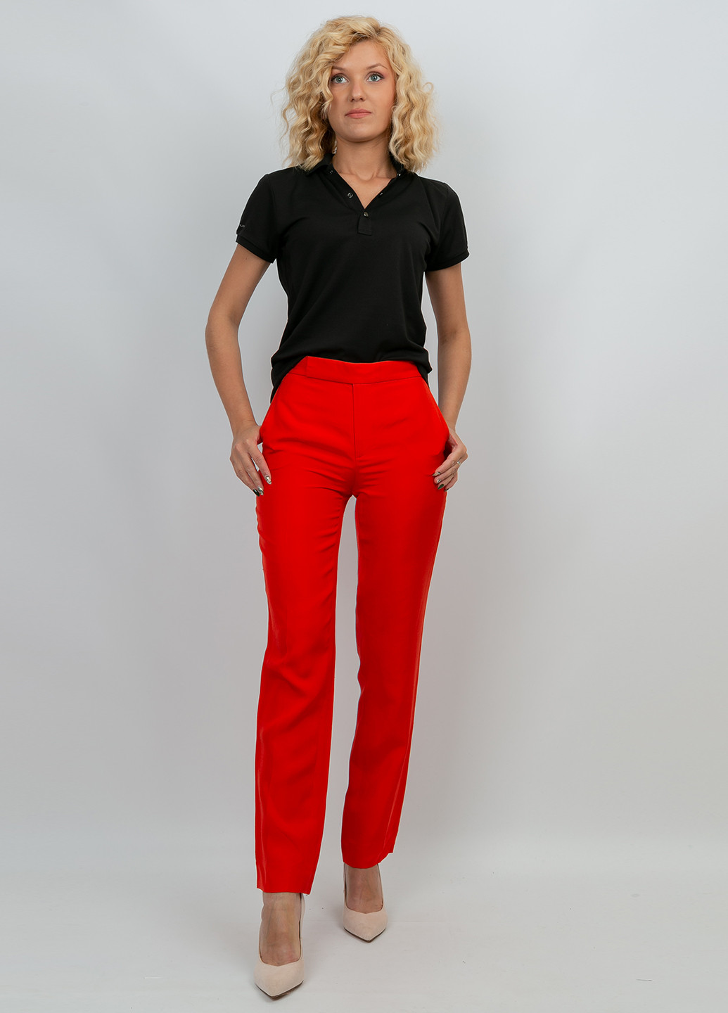 Красные кэжуал демисезонные зауженные брюки Ralph Lauren