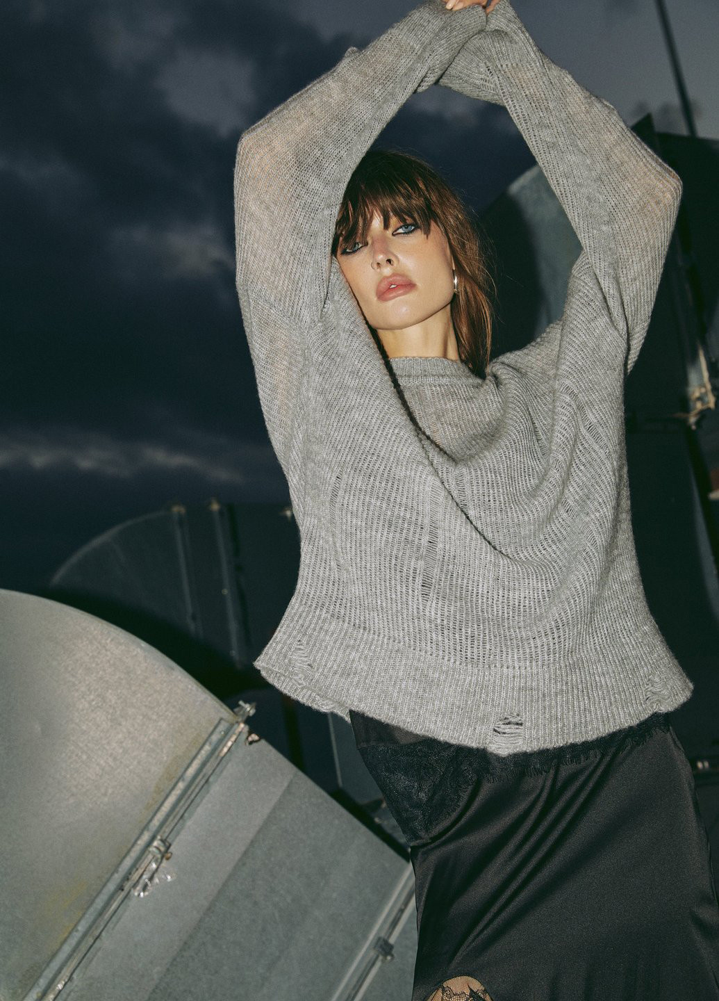 Сірий демісезонний джемпер джемпер Gepur