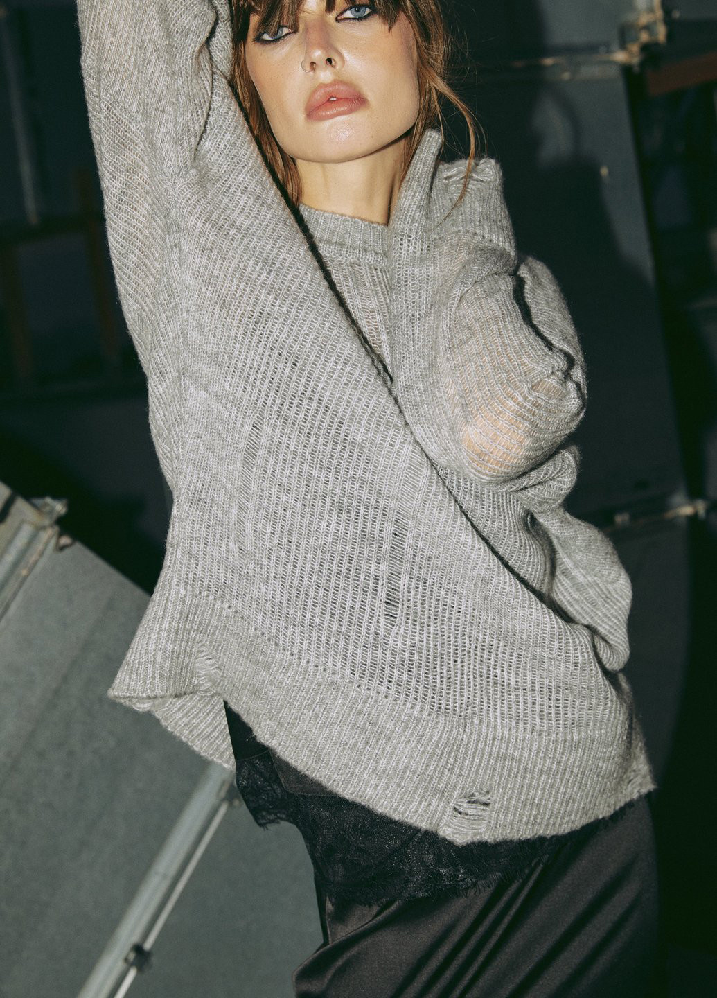 Сірий демісезонний джемпер джемпер Gepur