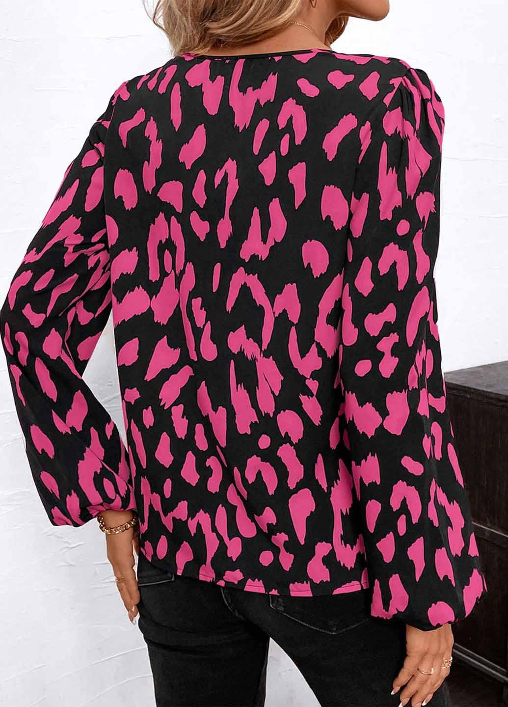 Фуксія блуза SHEIN