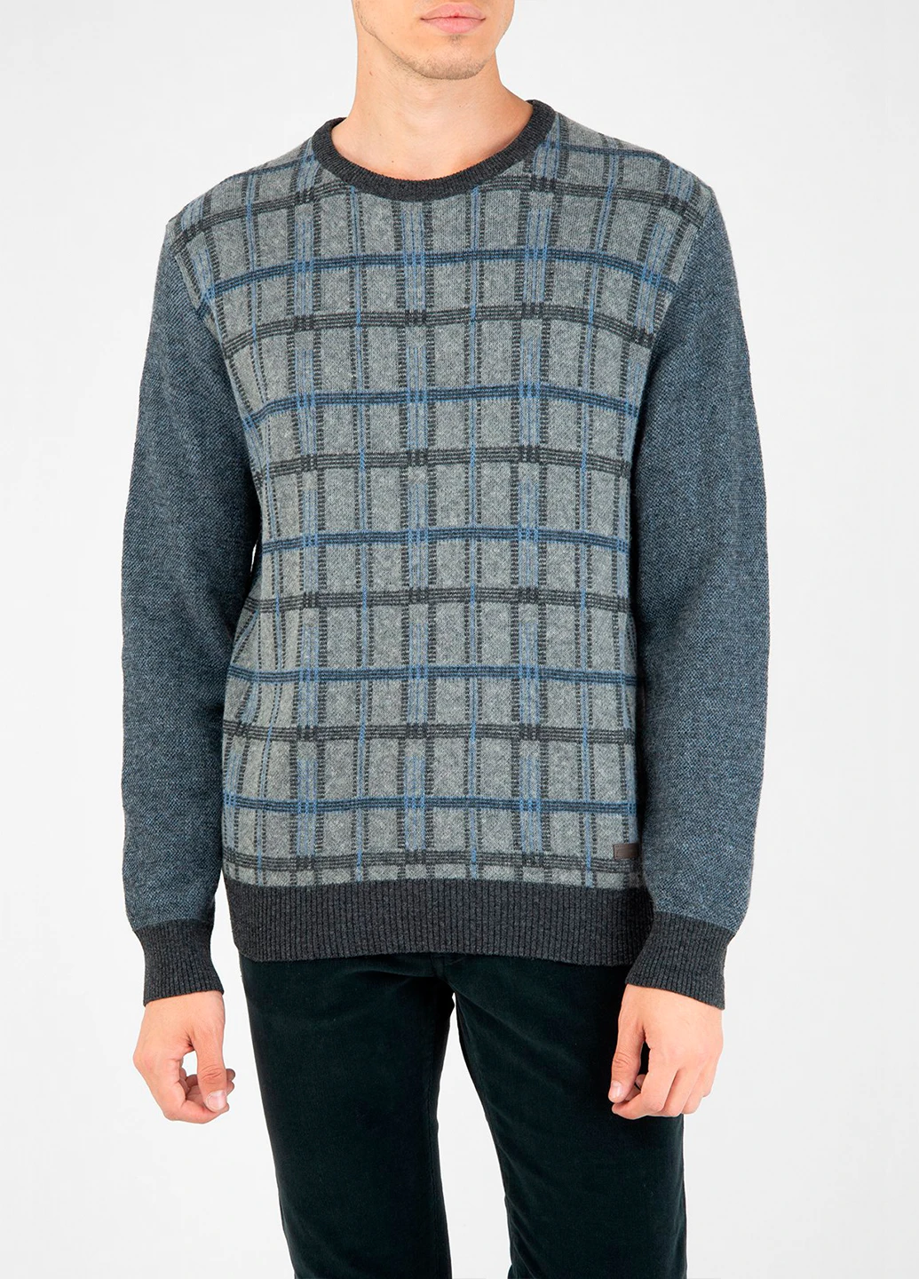Серый зимний джемпер Trussardi Jeans