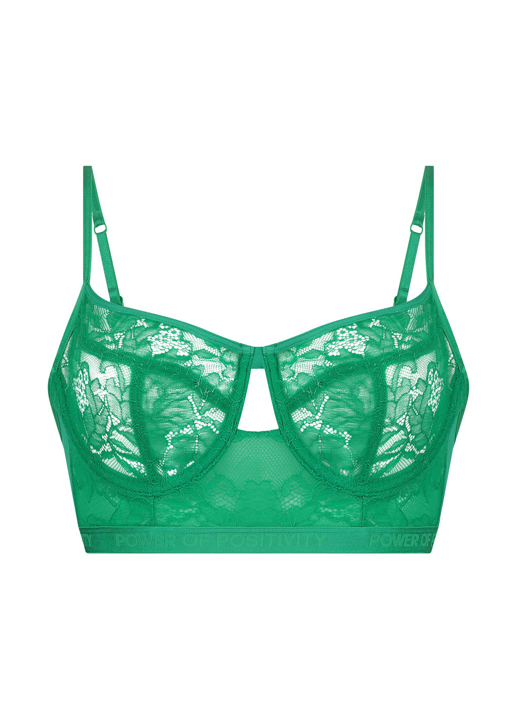 Зелений бюстгальтер Hunkemoller без кісточок поліамід
