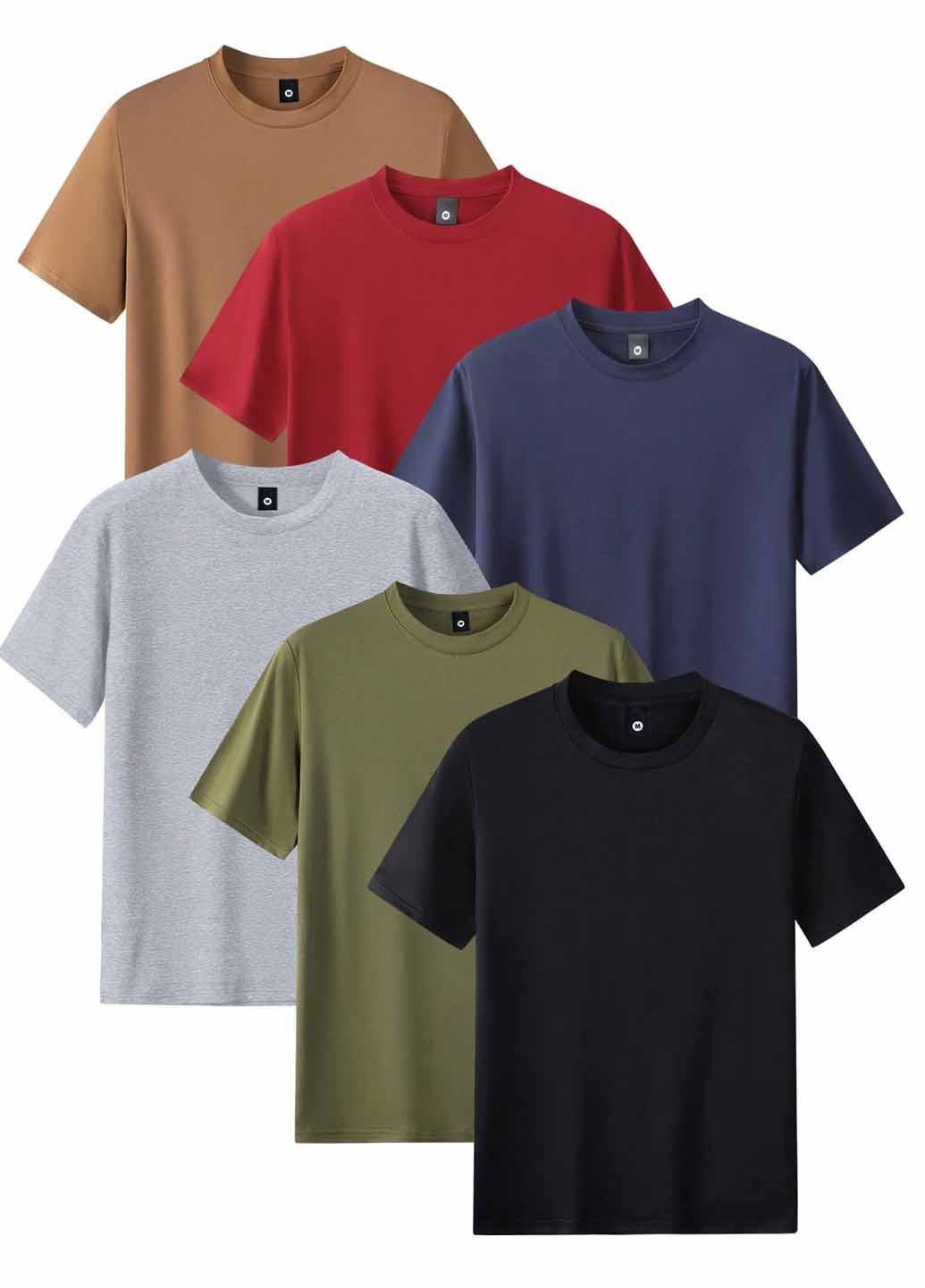 Комбинированная футболка (6 шт.) SHEIN