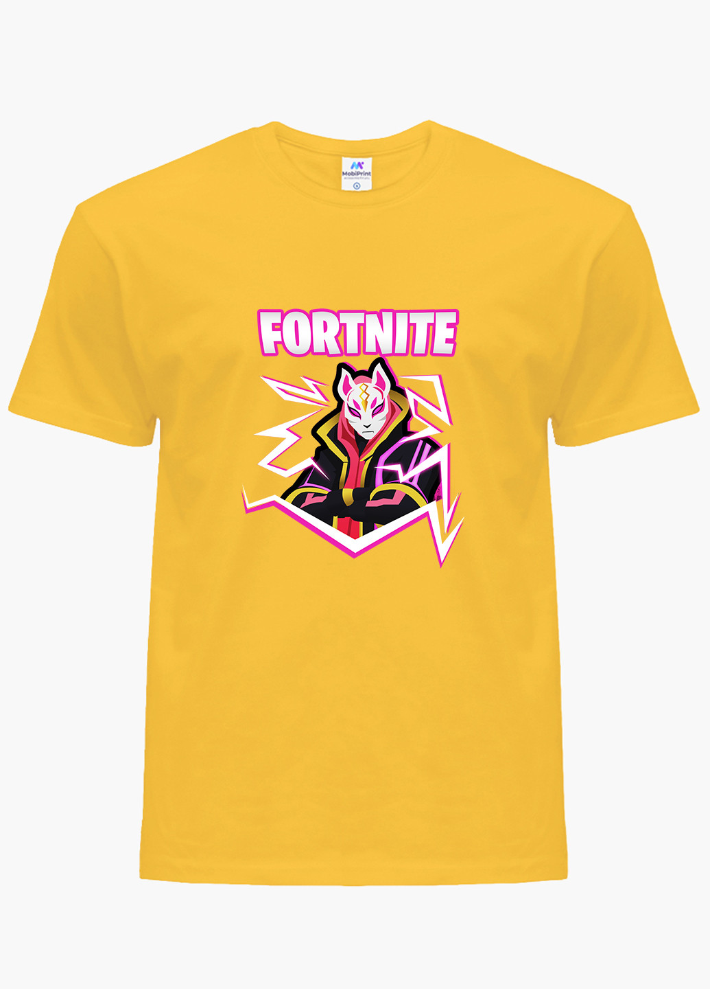 Жовта демісезонна футболка дитяча фортнайт (fortnite) (9224-1189) MobiPrint