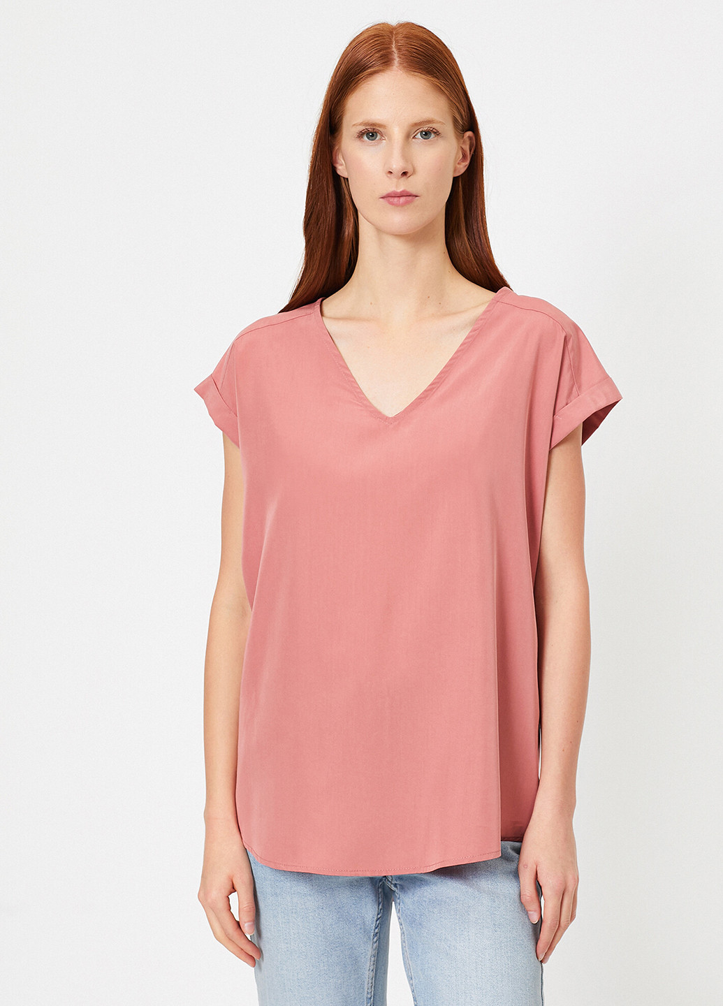Розовая летняя блуза KOTON