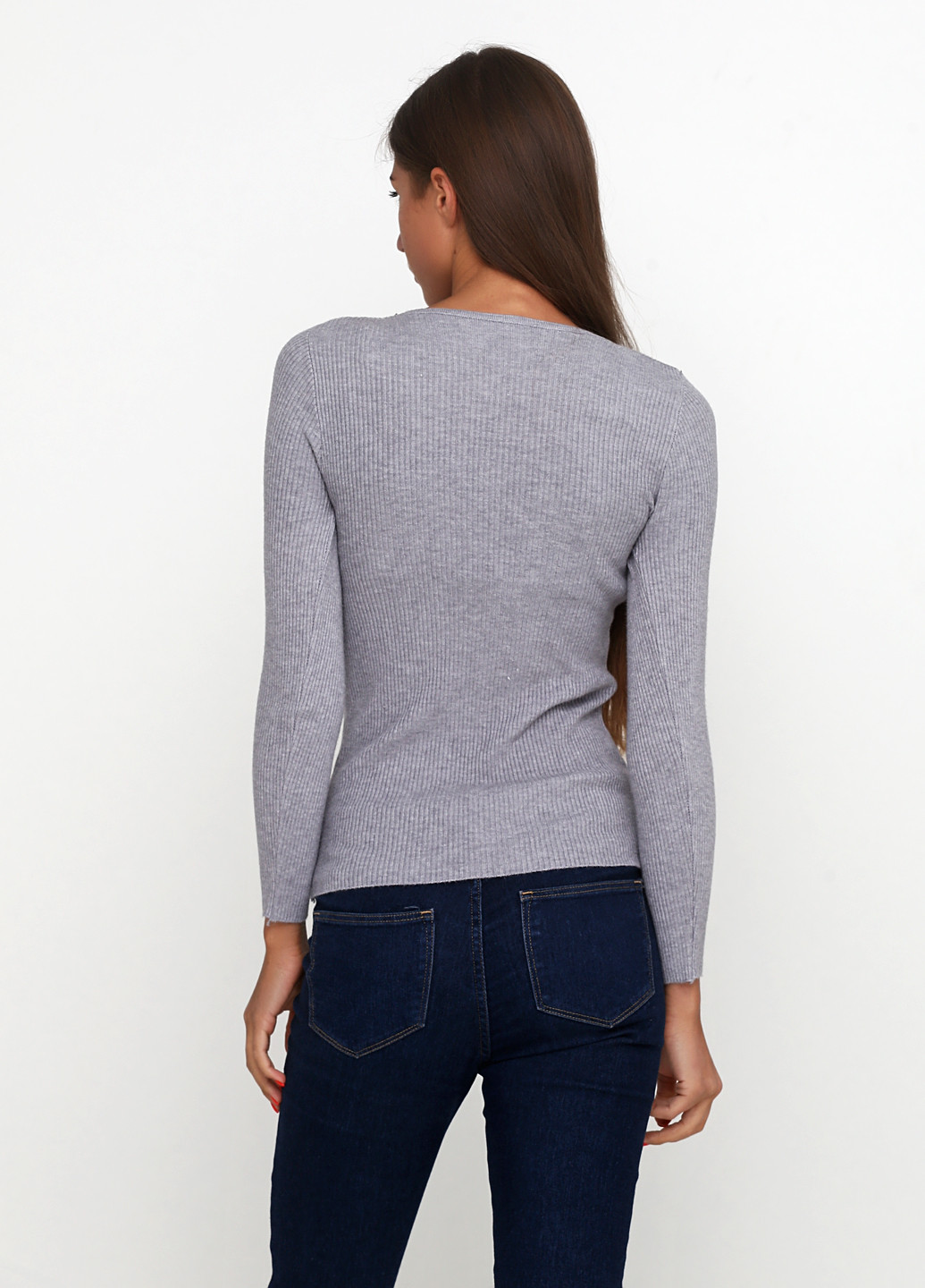 Серый демисезонный пуловер пуловер Dorkini