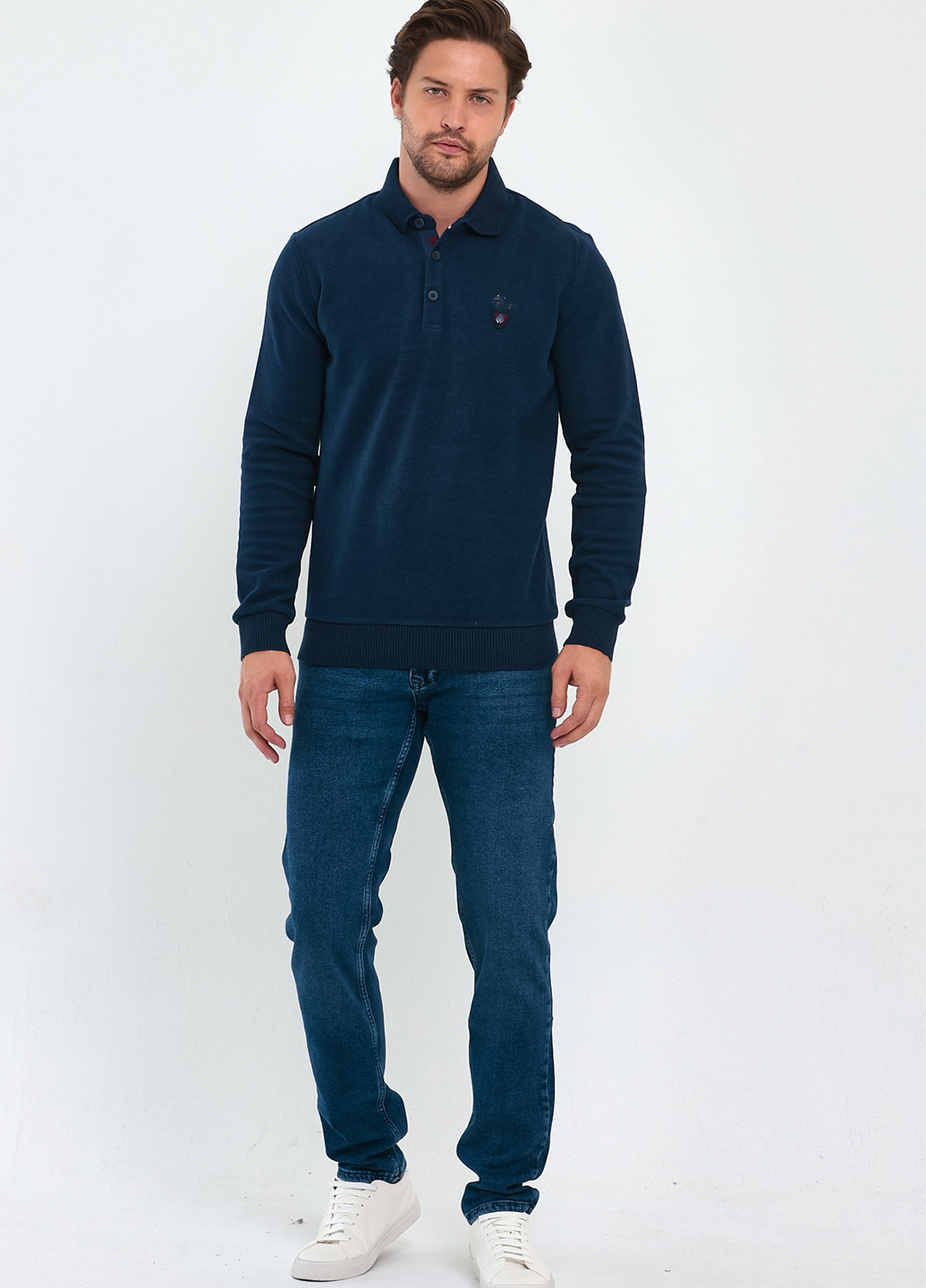 Синий демисезонный свитер Trend Collection