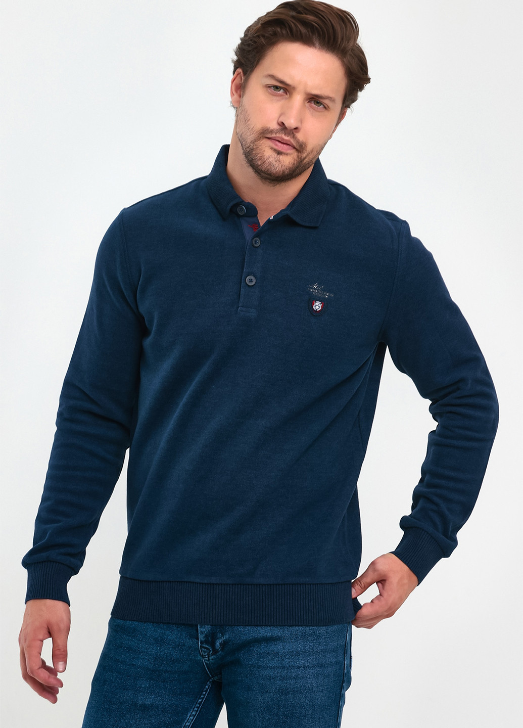 Синий демисезонный свитер Trend Collection