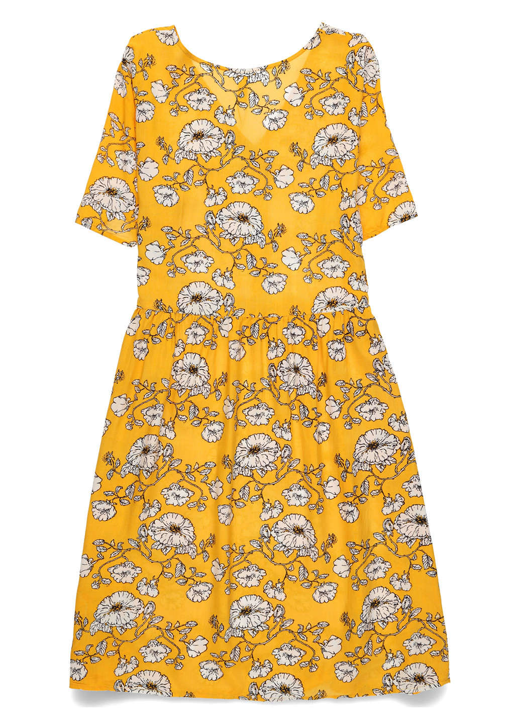 Жовтий кежуал сукня Blend She з квітковим принтом