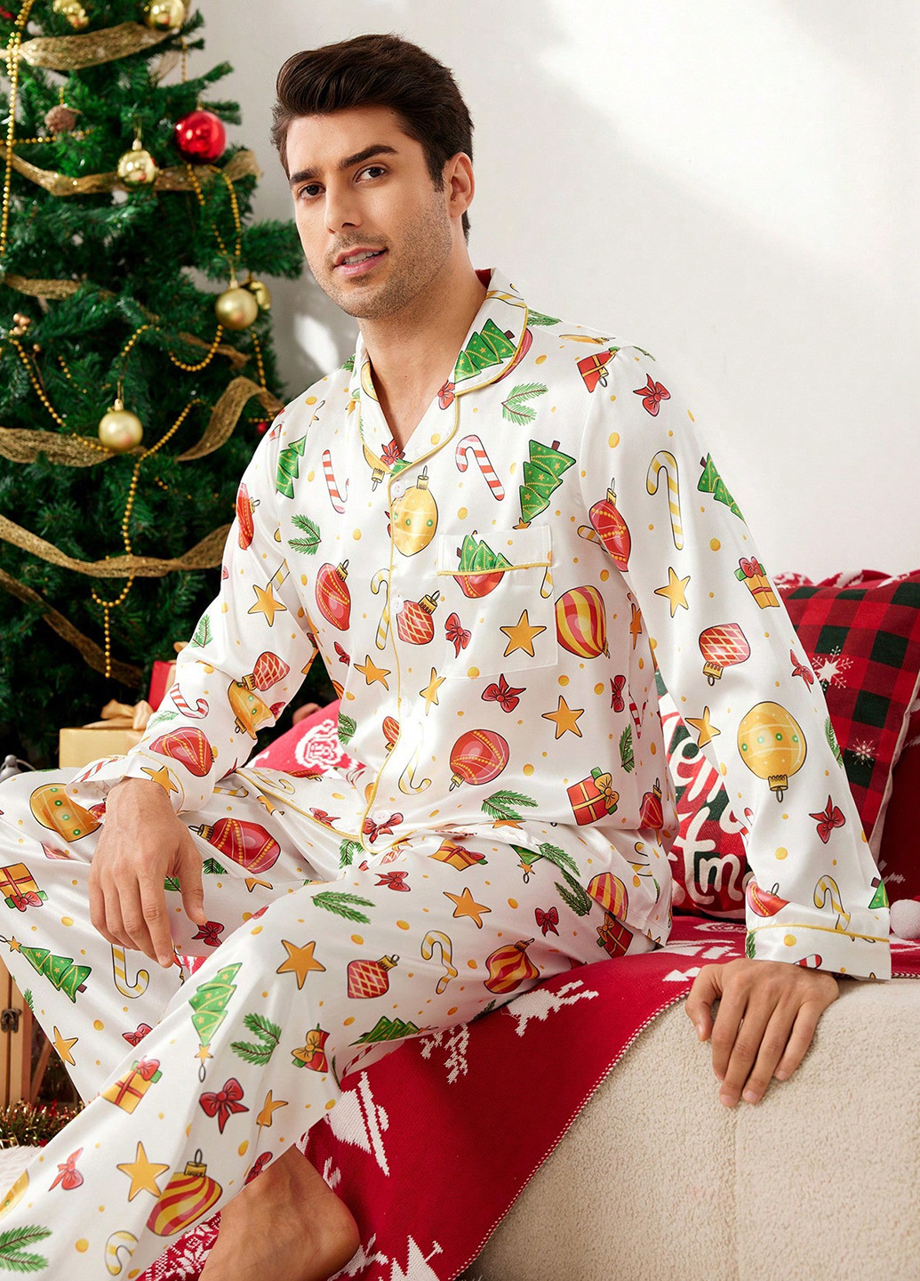 Пижама (рубашка, брюки) SHEIN (332110958)