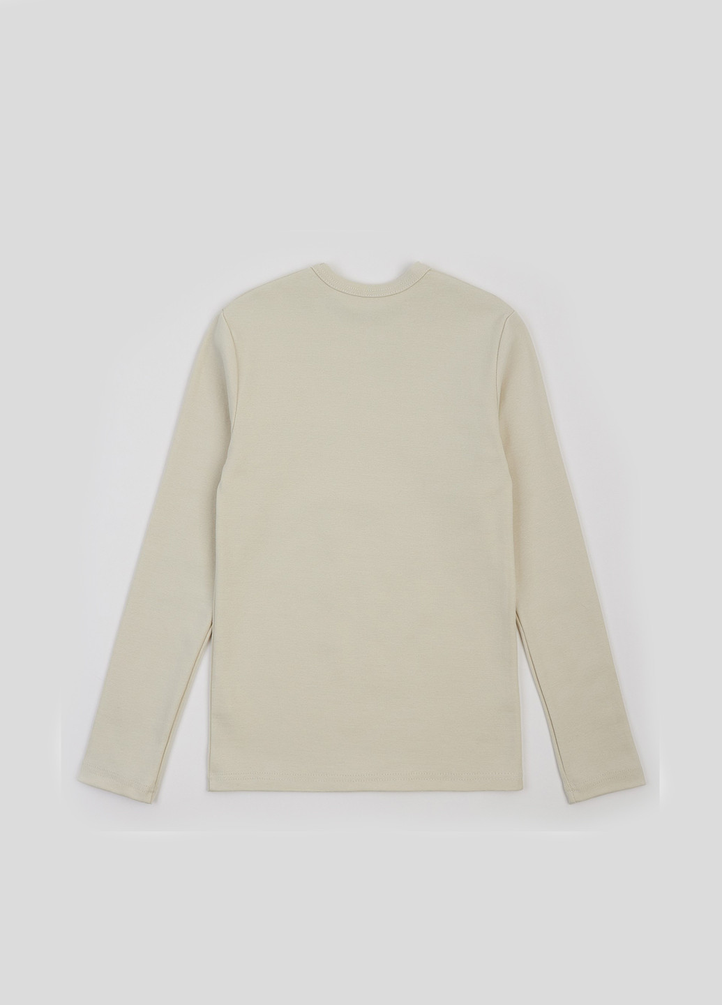Молочный демисезонный кэжуал лонгслив ArDoMi однотонный