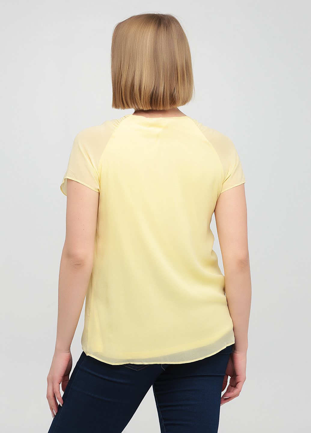 Светло-желтая летняя блуза Sud Express