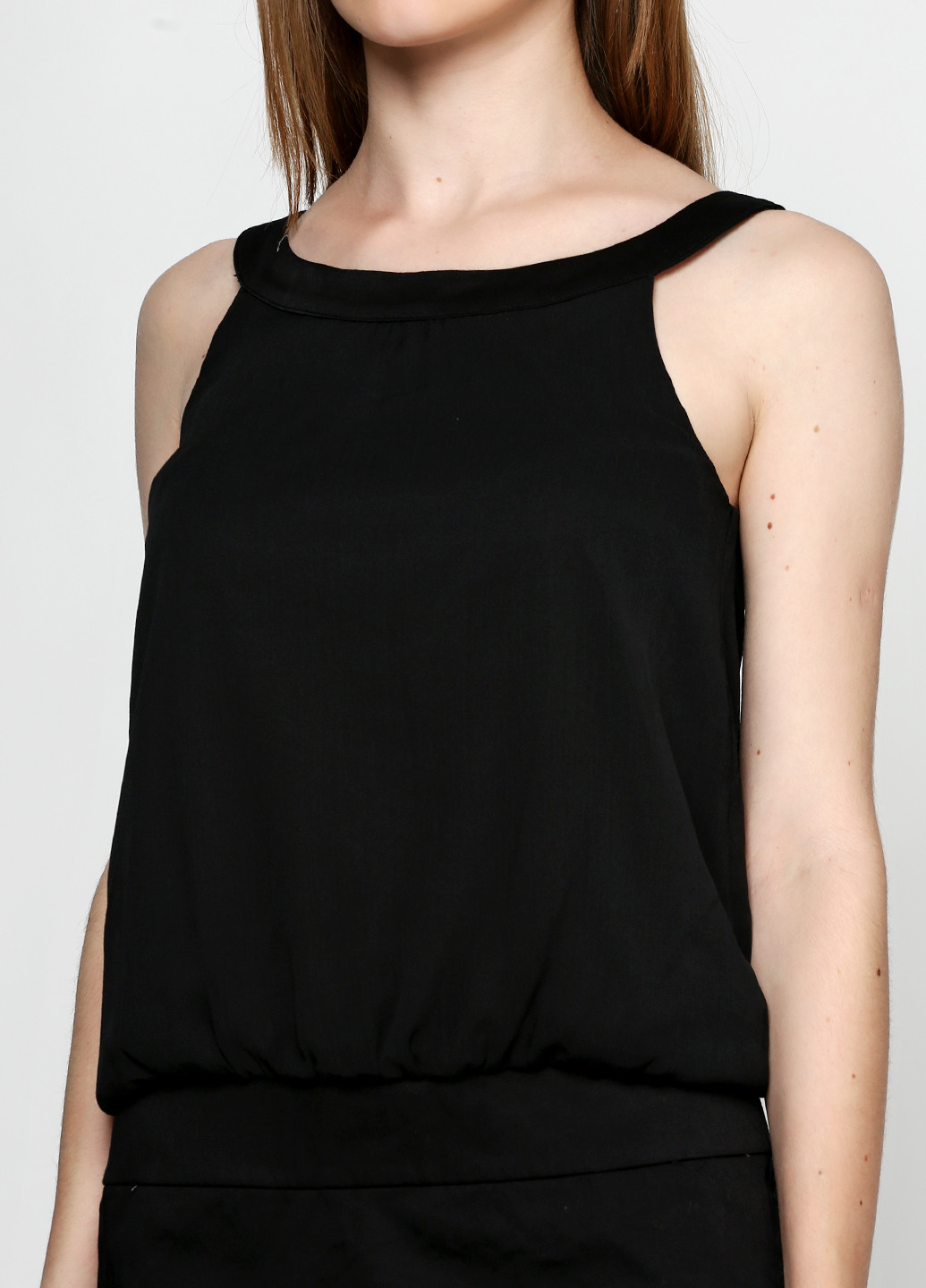 Черное коктейльное платье Cache Cache однотонное