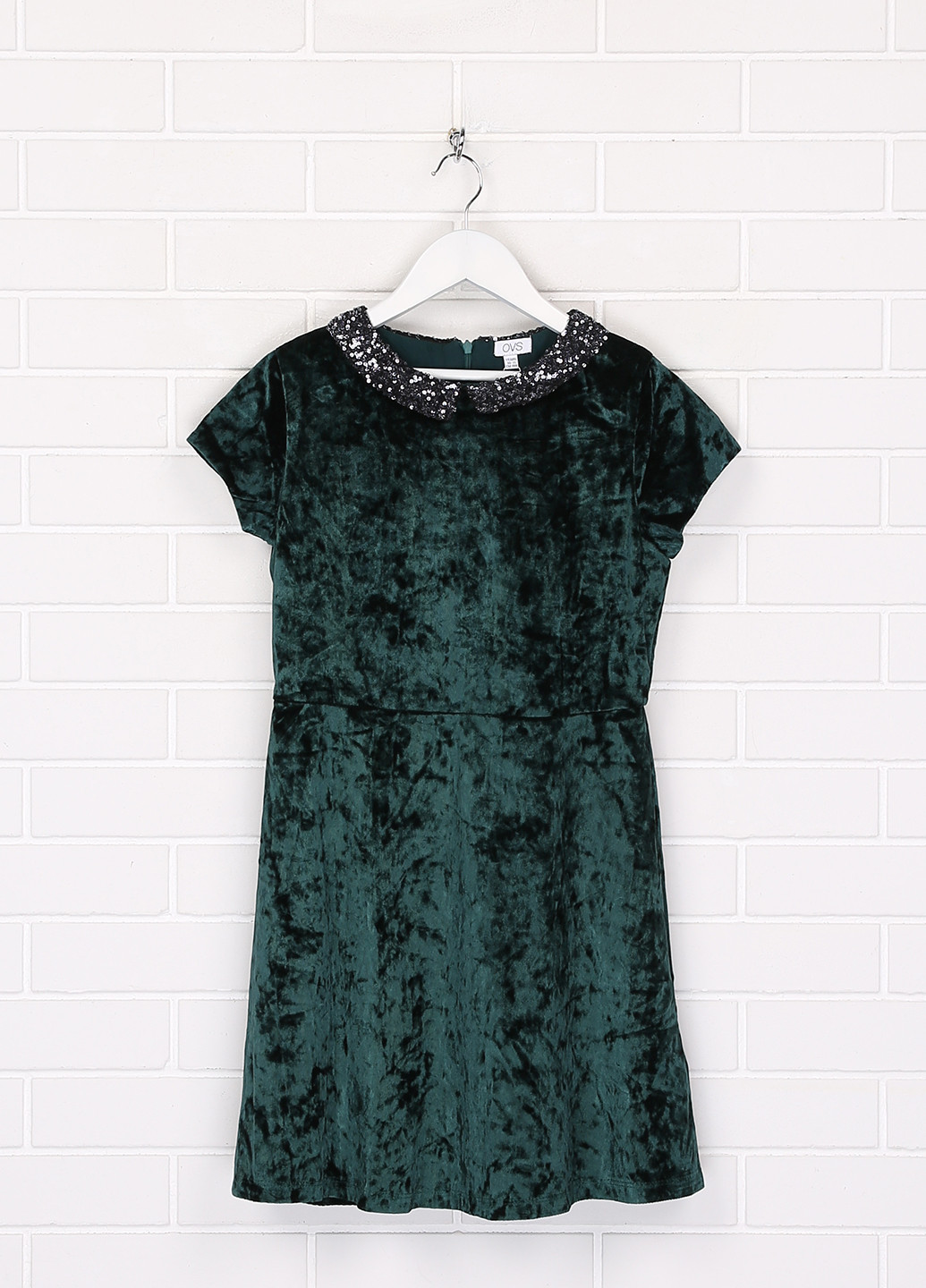 Темно-зелёное платье OVS (202894926)