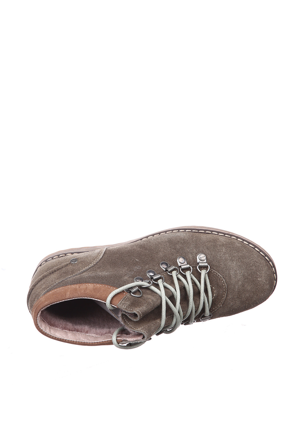 Осенние ботинки хайкеры Broni без декора из натуральной замши