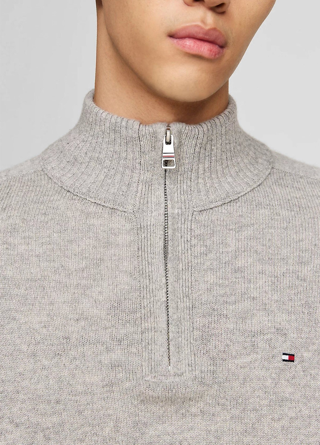 Сірий зимовий светр Tommy Hilfiger