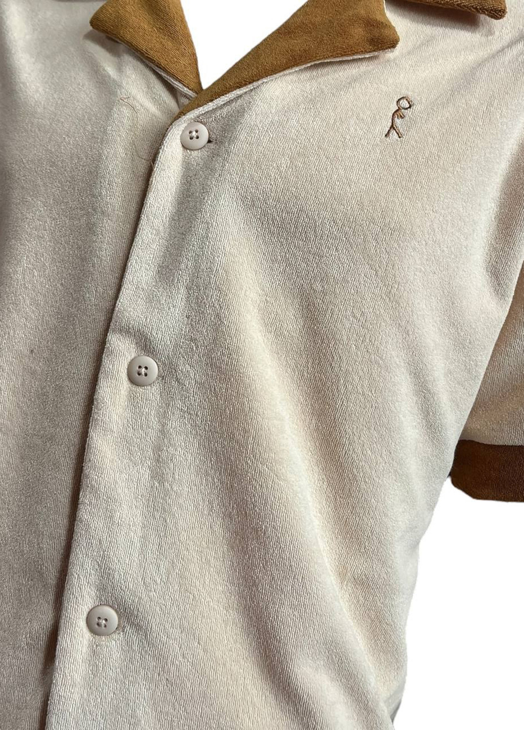 Кремовая кэжуал рубашка однотонная Barstool Sports