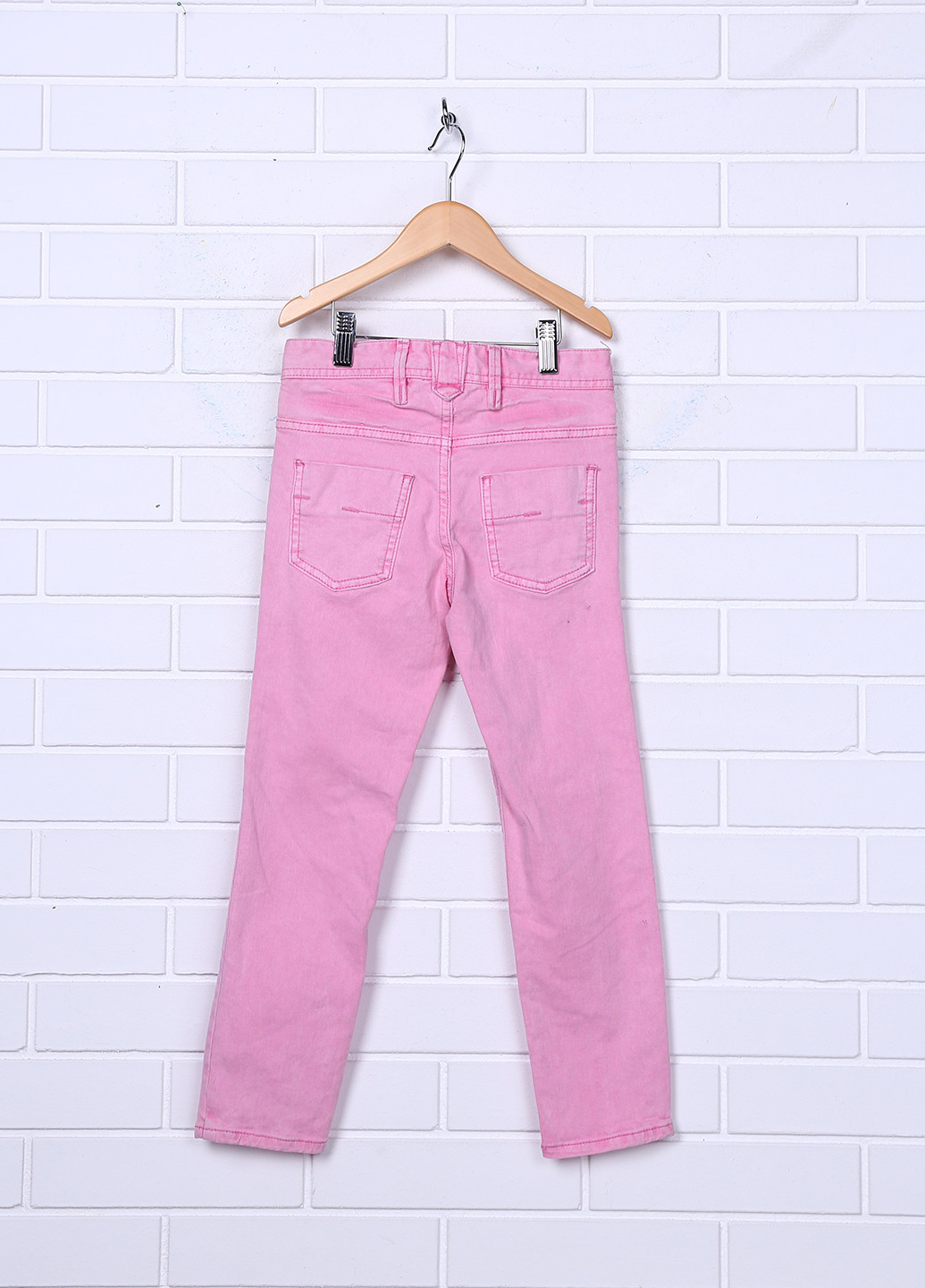 Розовые демисезонные со средней талией джинсы Next