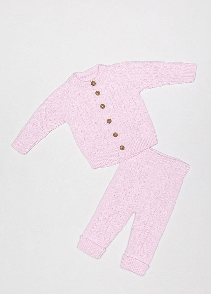 Светло-розовый зимний костюм Caramini