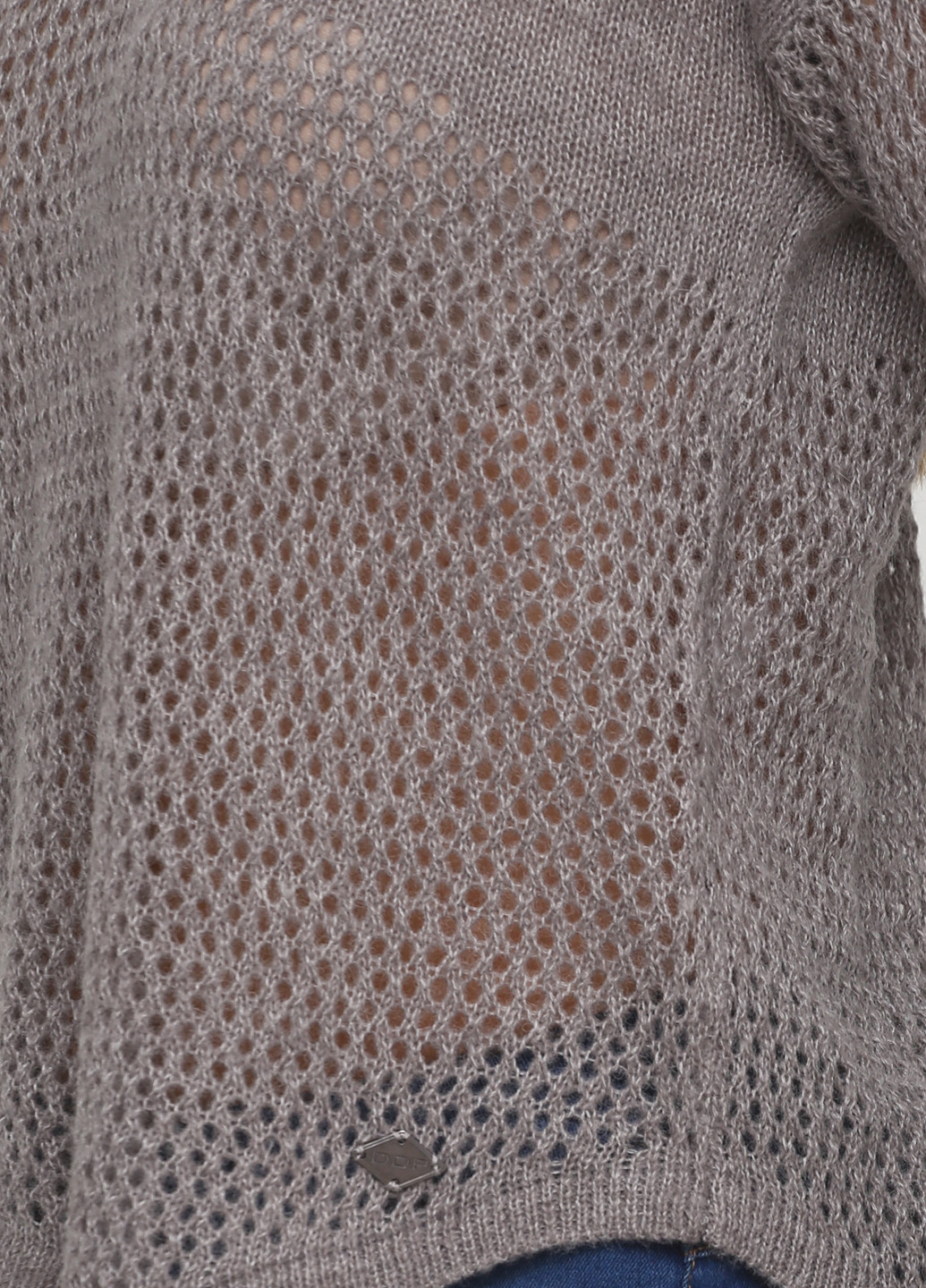 Серый демисезонный пуловер пуловер DDP