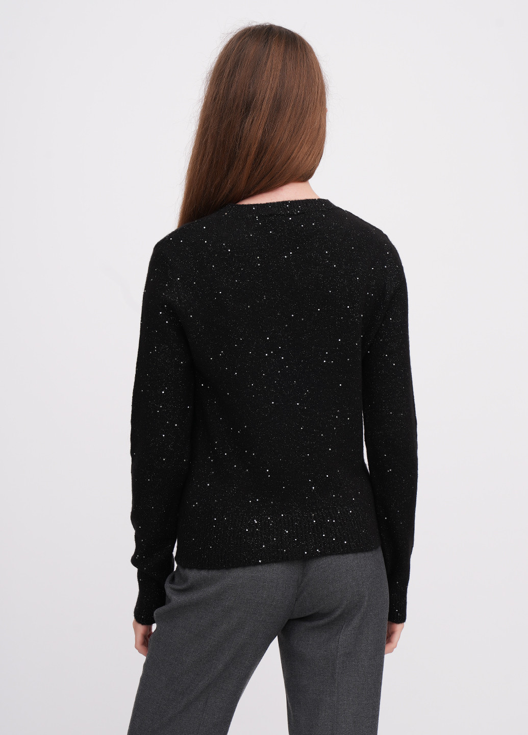 Черный демисезонный свитер EQUILIBRI