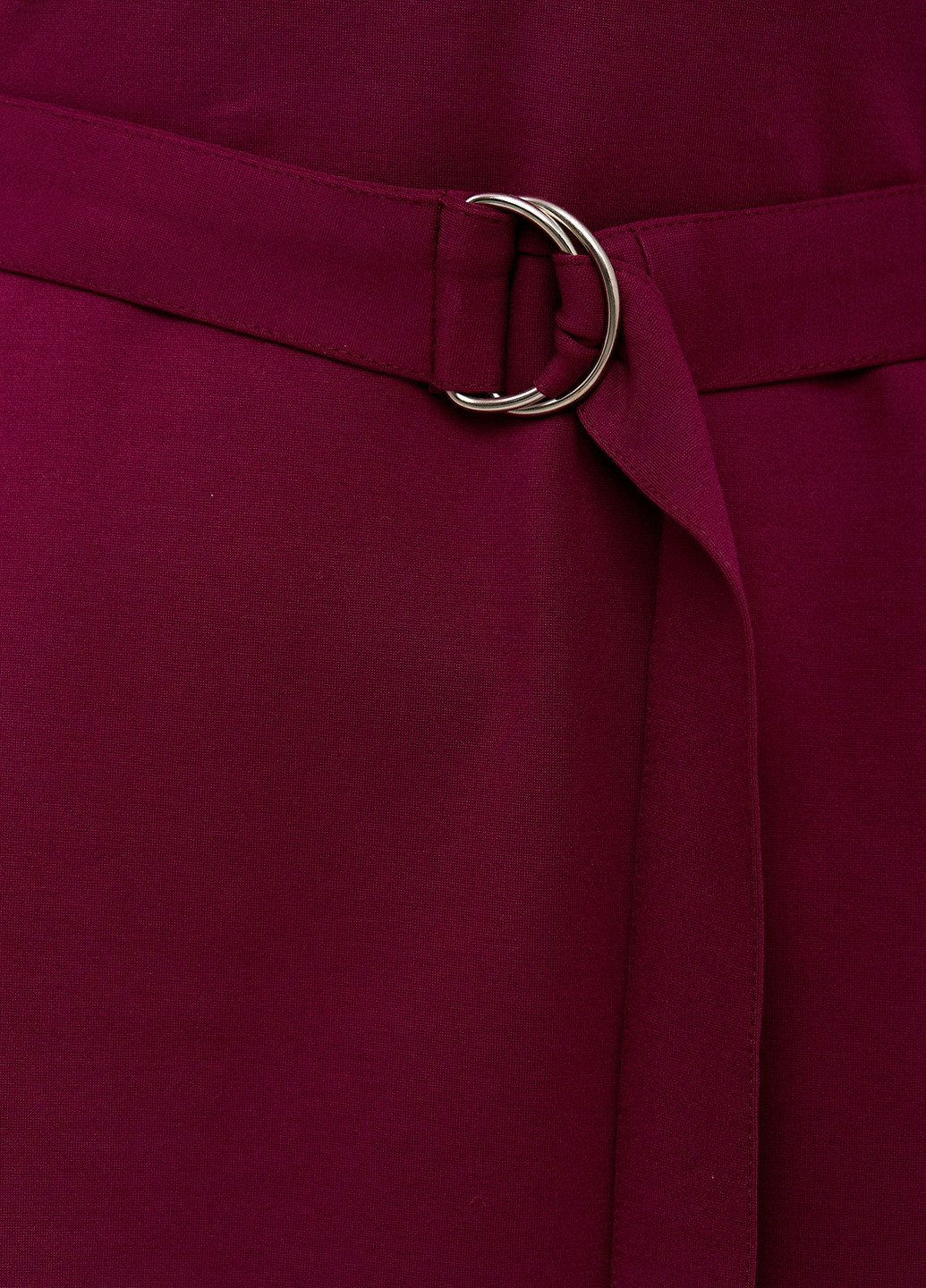 Бордовое деловое классическое платье колокол, клеш BeART однотонное