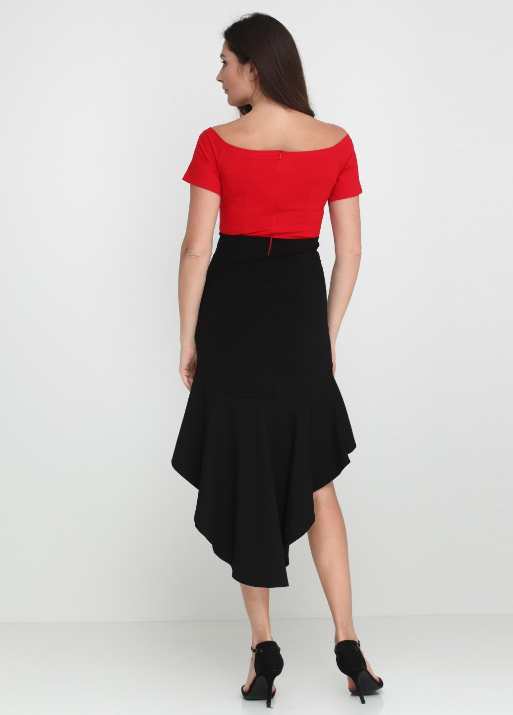 Червона повсякденний плаття No Brand однотонна