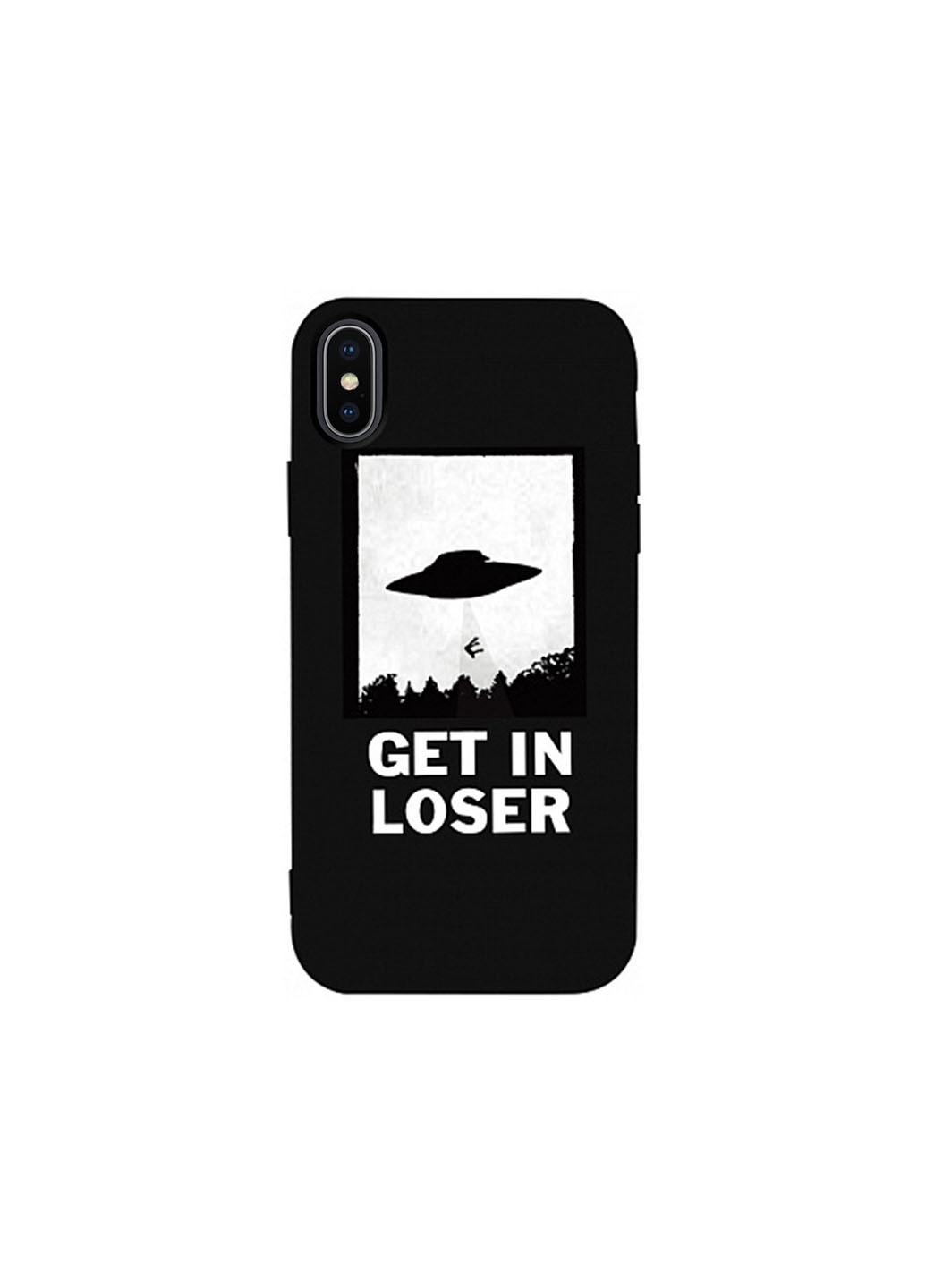 Чехол Matt TPU 2mm Print Case Apple iPhone X/XS #18 Ufo Loser Black Toto (243659150)