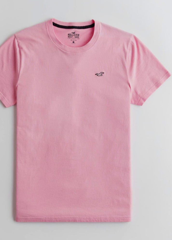 Розовая футболка Hollister