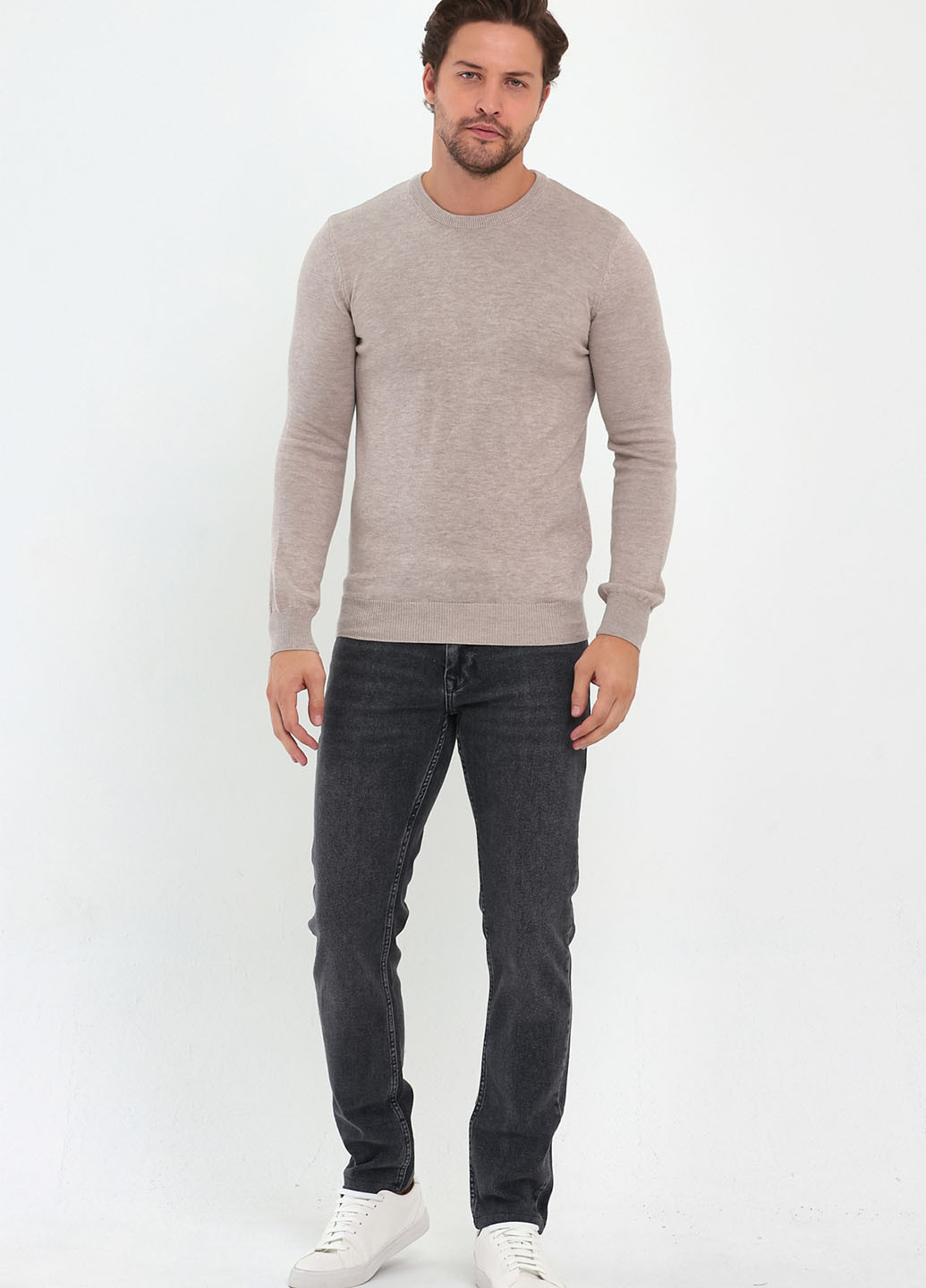 Бежевый демисезонный свитер джемпер Trend Collection