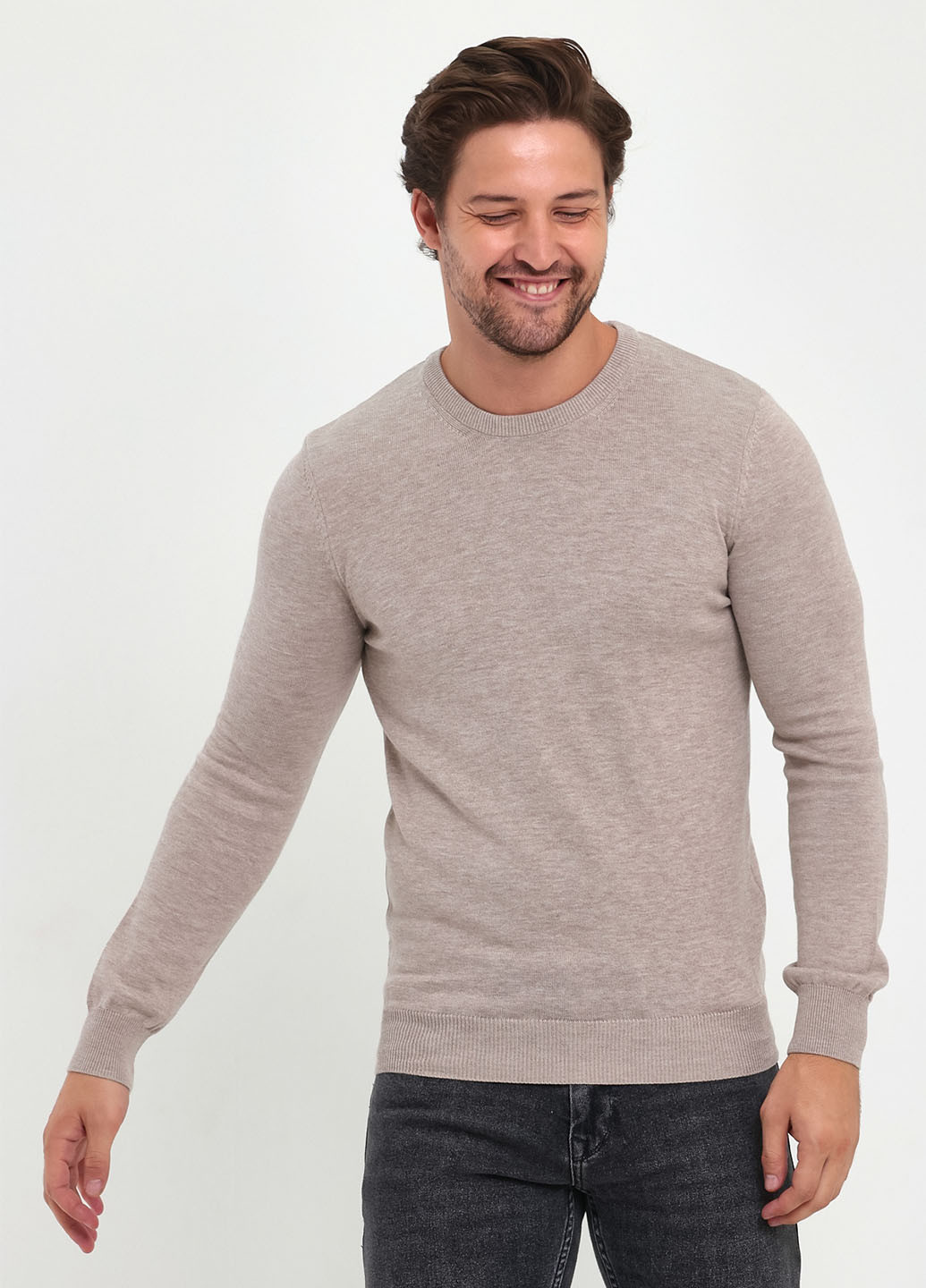 Бежевый демисезонный свитер джемпер Trend Collection