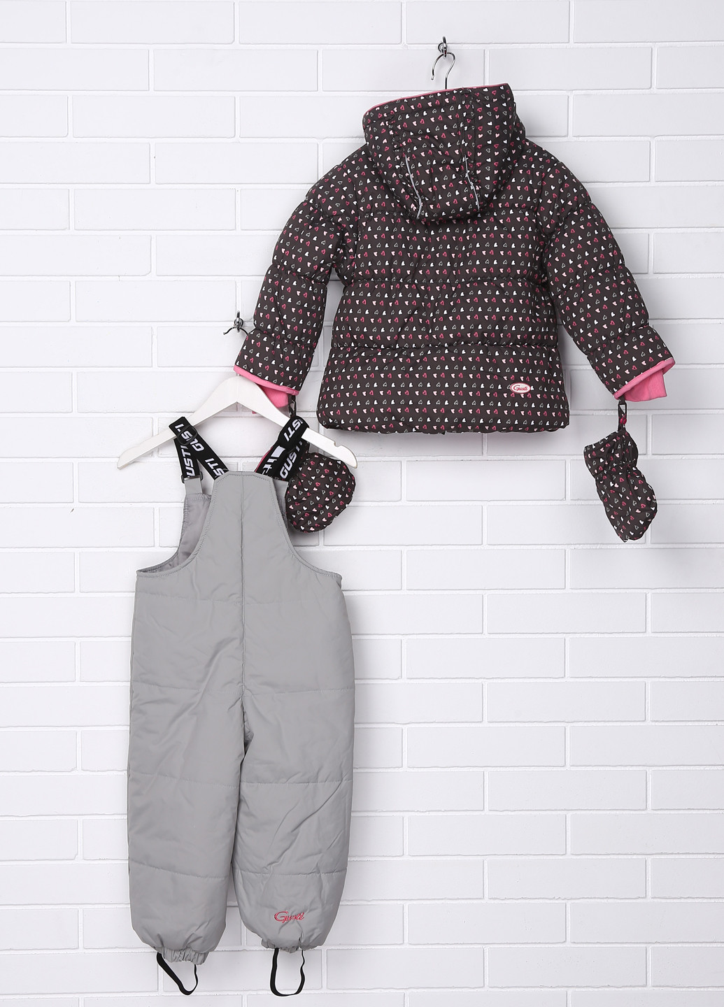 Комбинированный зимний комплект (куртка, полукомбинезон) Gusti Boutique