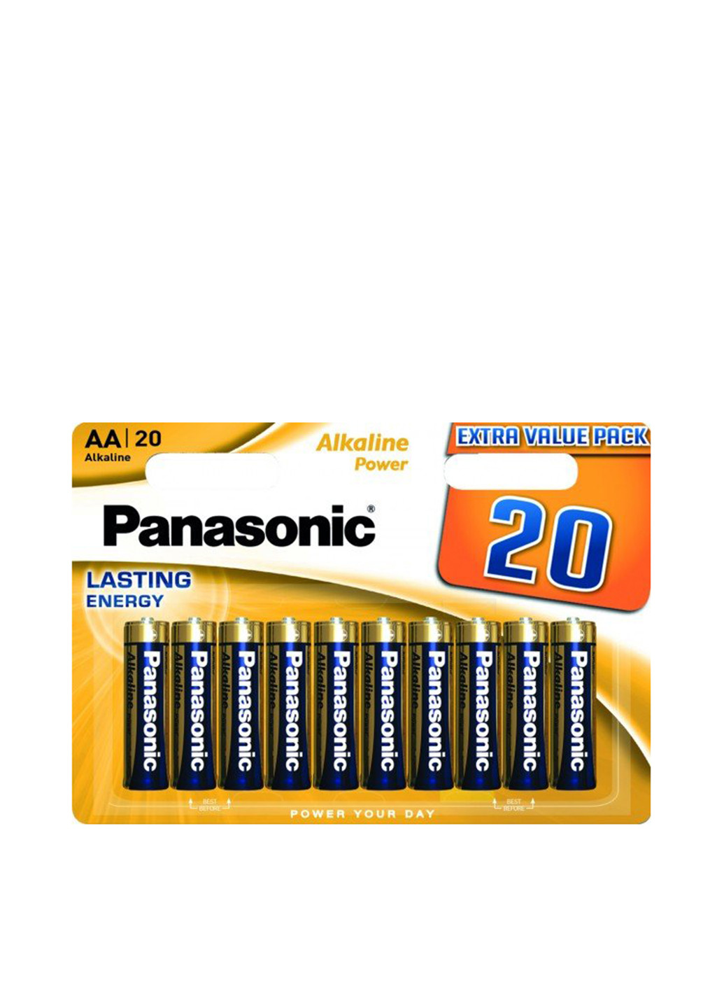 Батарейка Panasonic ALKALINE POWER AA BLI 20 (LR6REB/20BW) синие