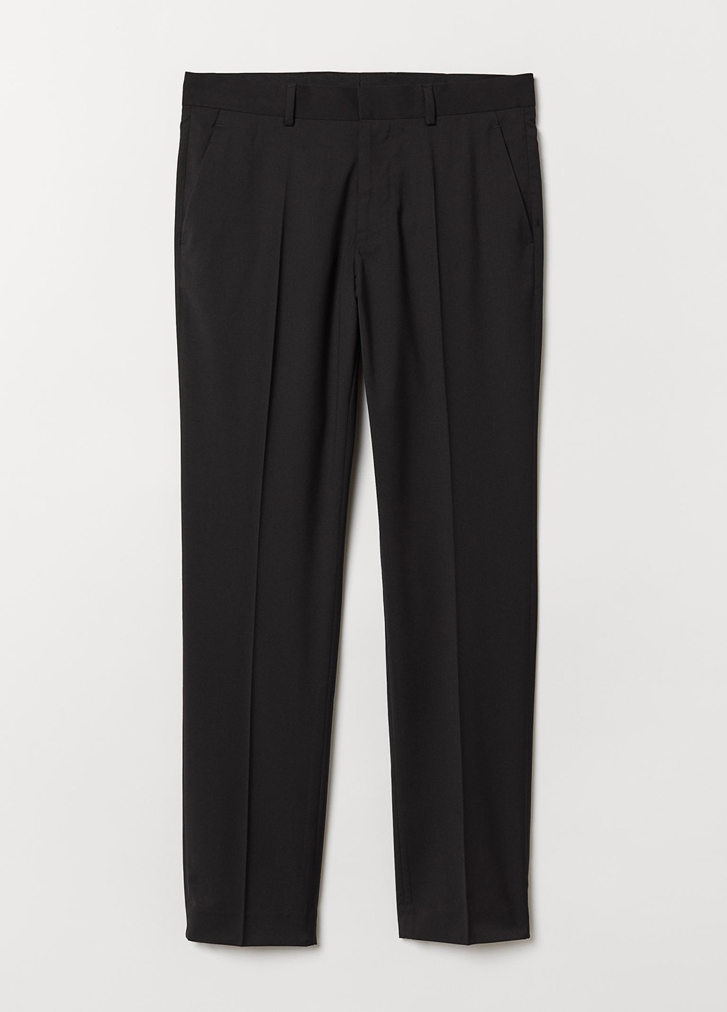 Черные классические летние классические брюки H&M