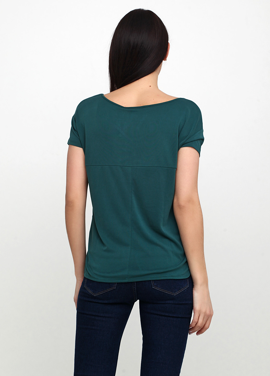Темно-зелена літня блуза Object
