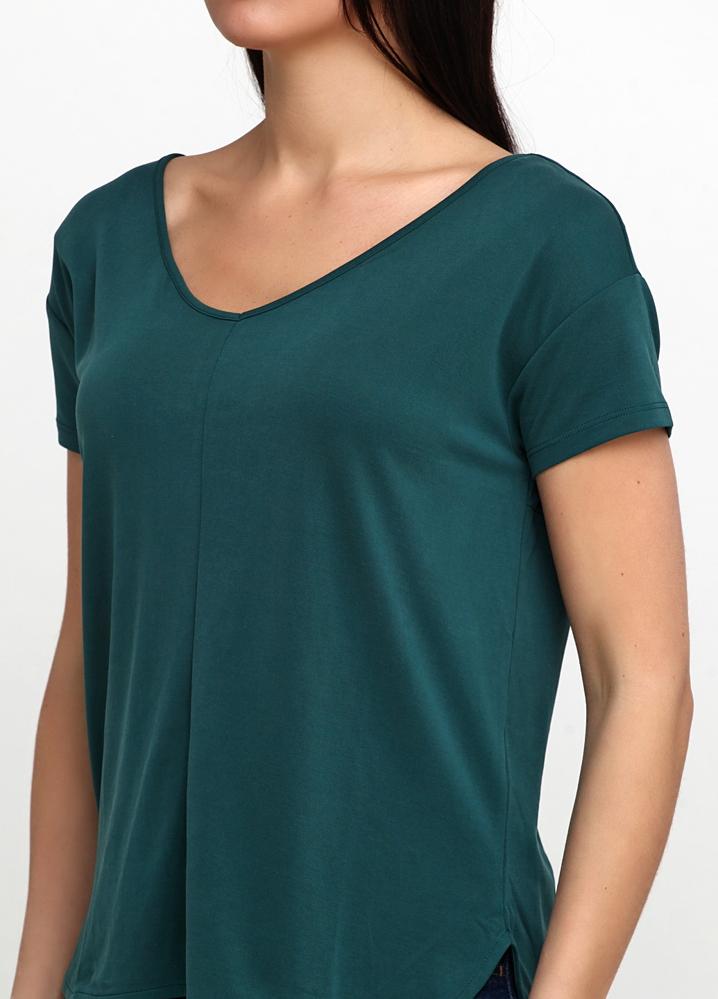 Темно-зелена літня блуза Object