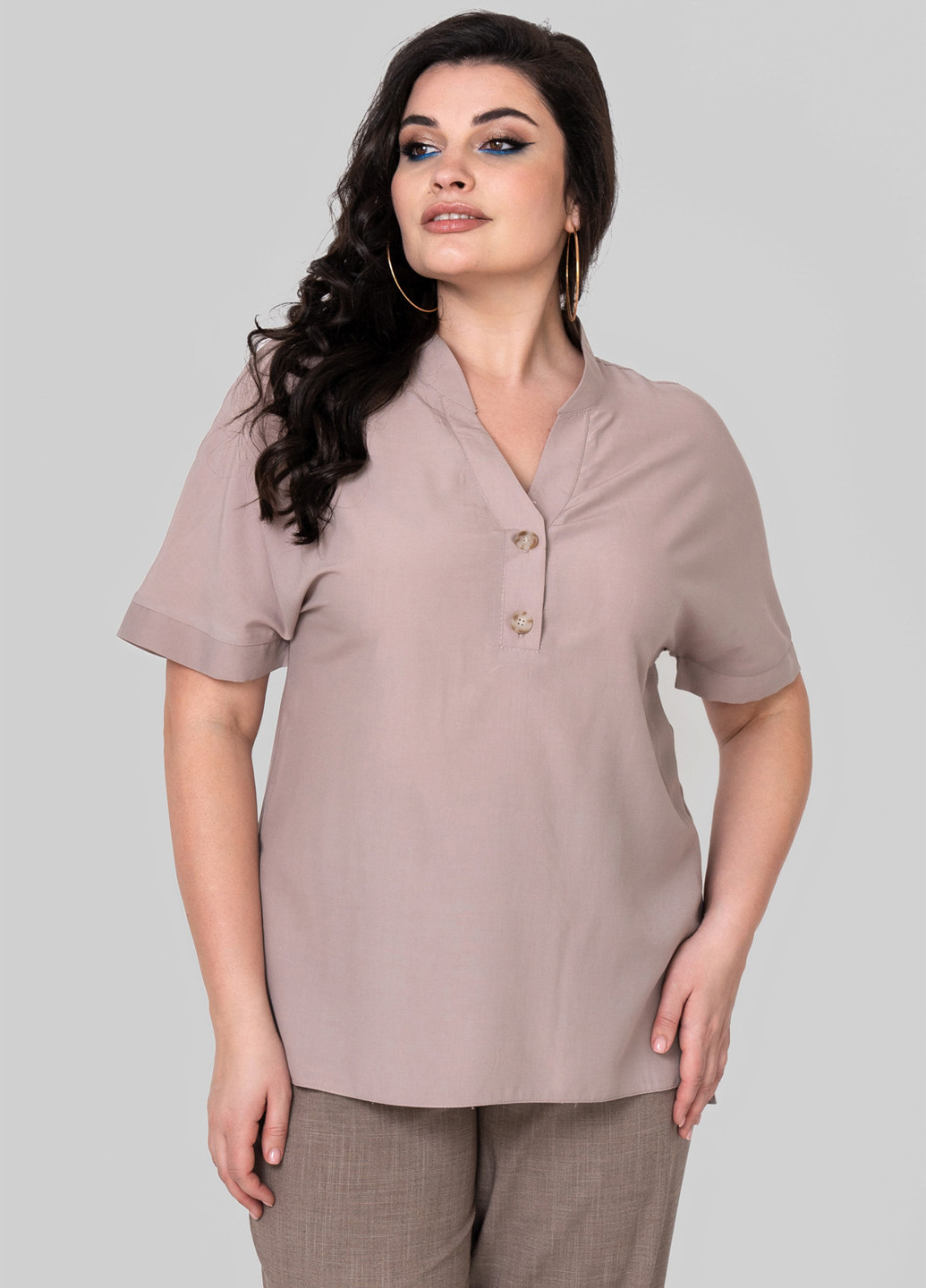 Светло-коричневая блуза A'll Posa