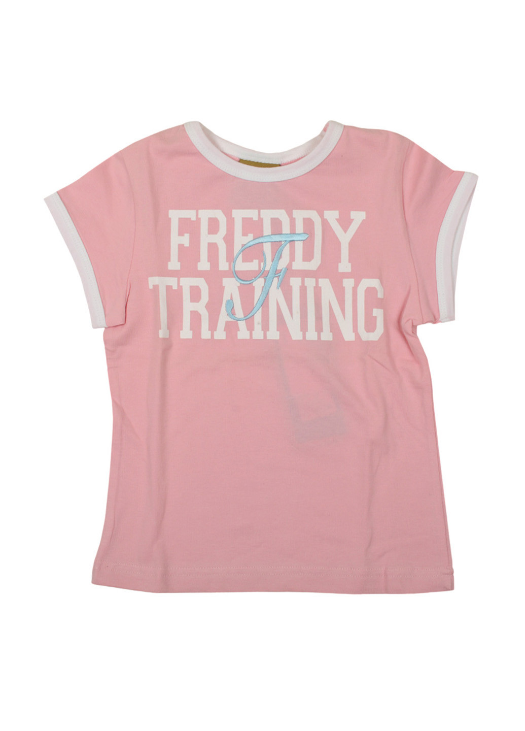 Розовая летняя футболка с коротким рукавом Freddy