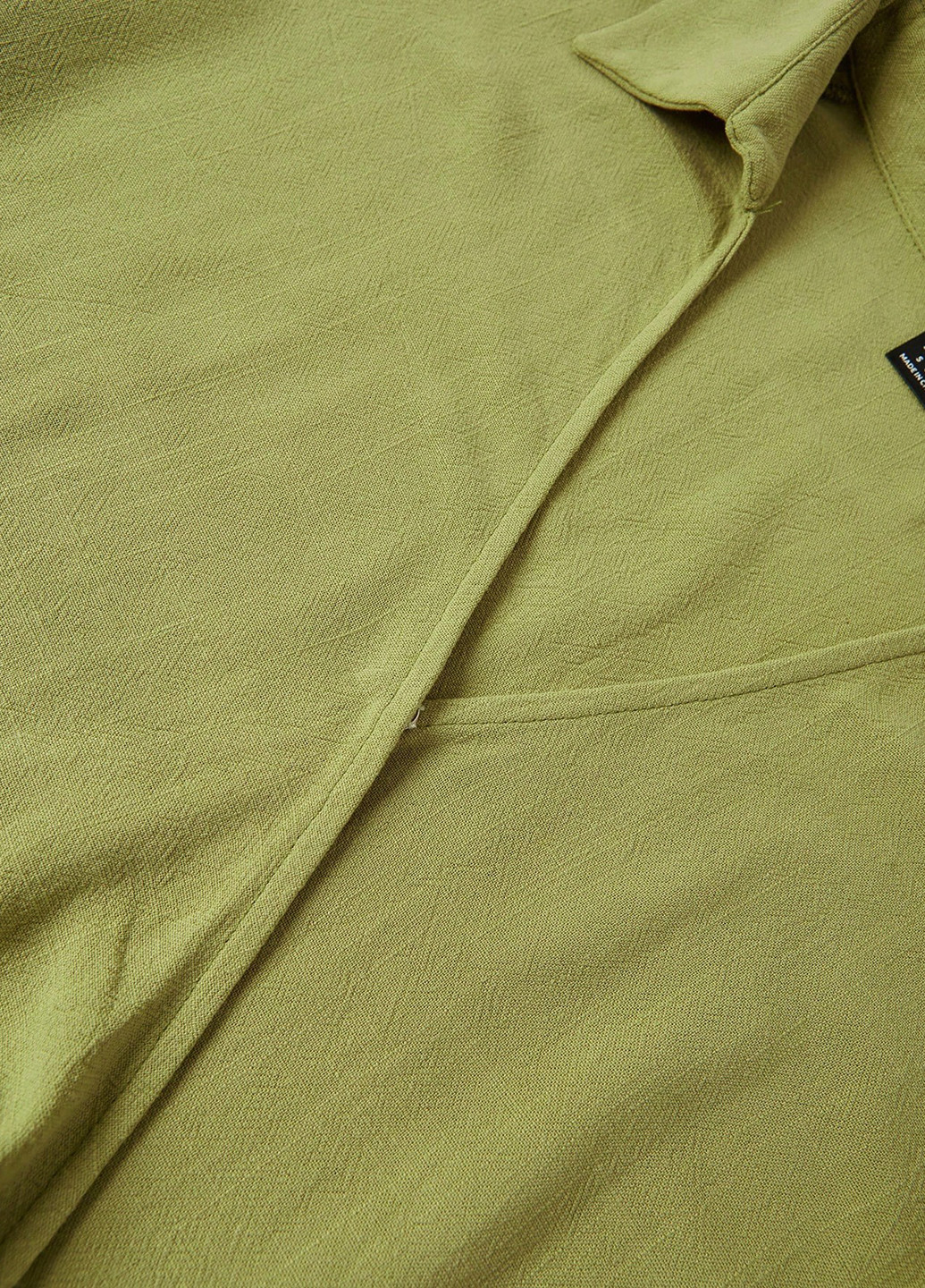 Оливкова кежуал сукня на запах SHEIN однотонна