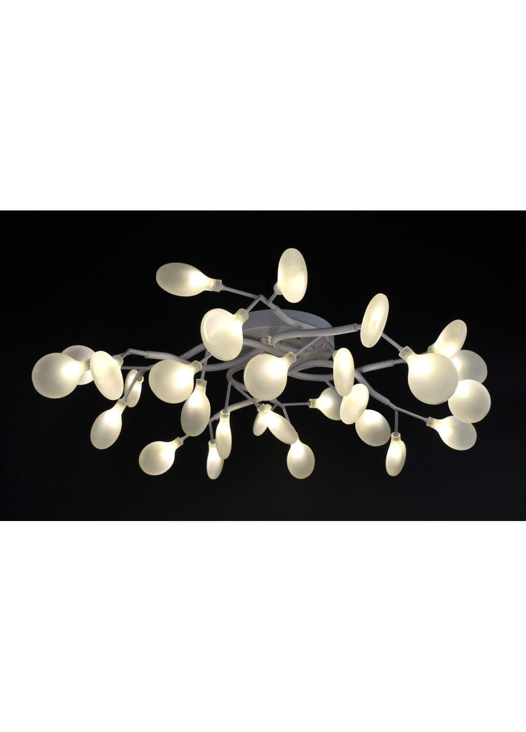 Люстра стельова на 28 лампочок H686/28-wh-fr Білий 23х75х75 см. Sunnysky (253122287)