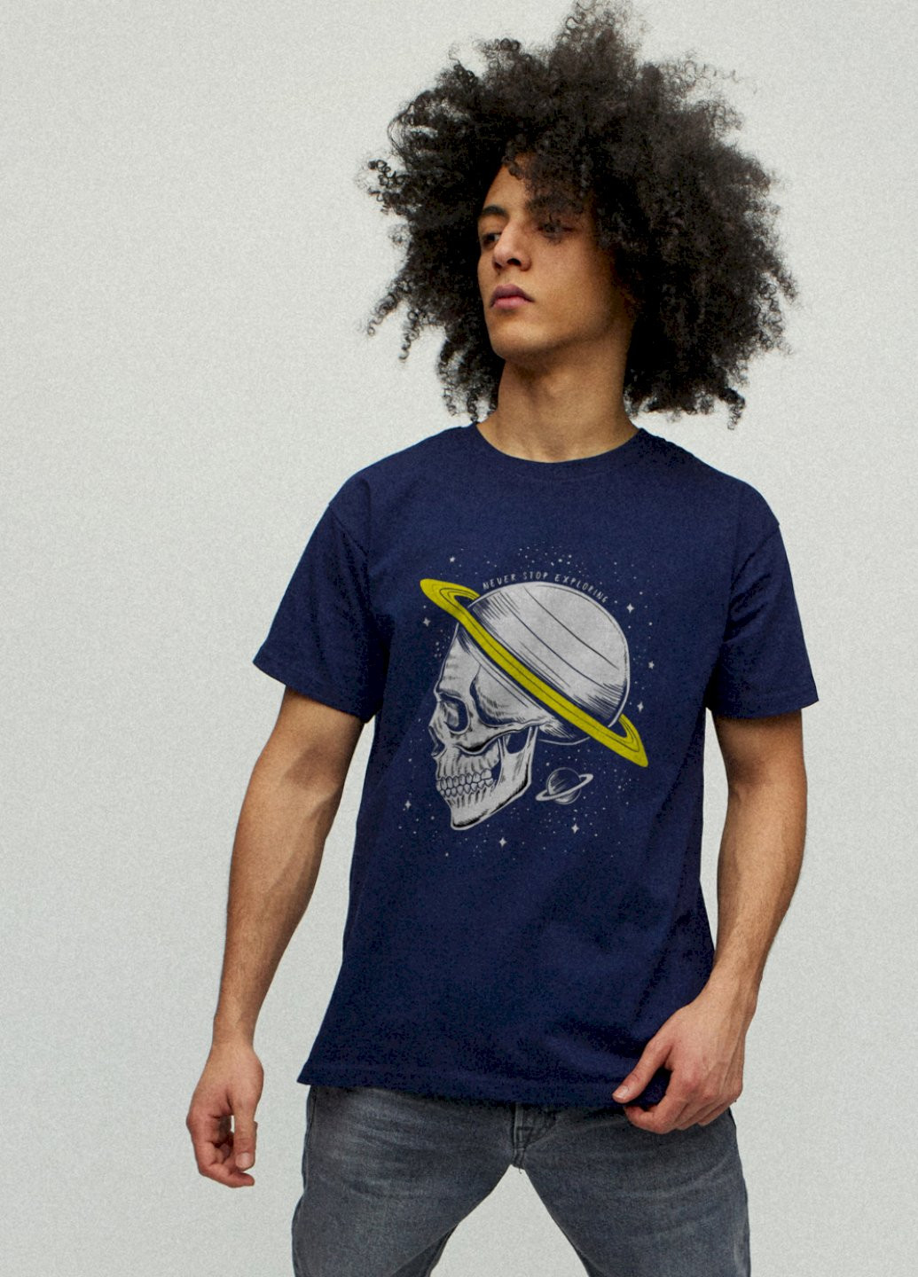 Темно-синя футболка чоловіча YAPPI