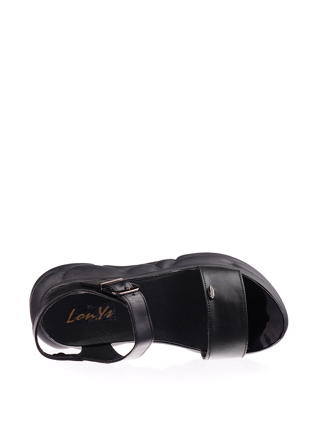 Черные босоножки Lon&Ys с ремешком
