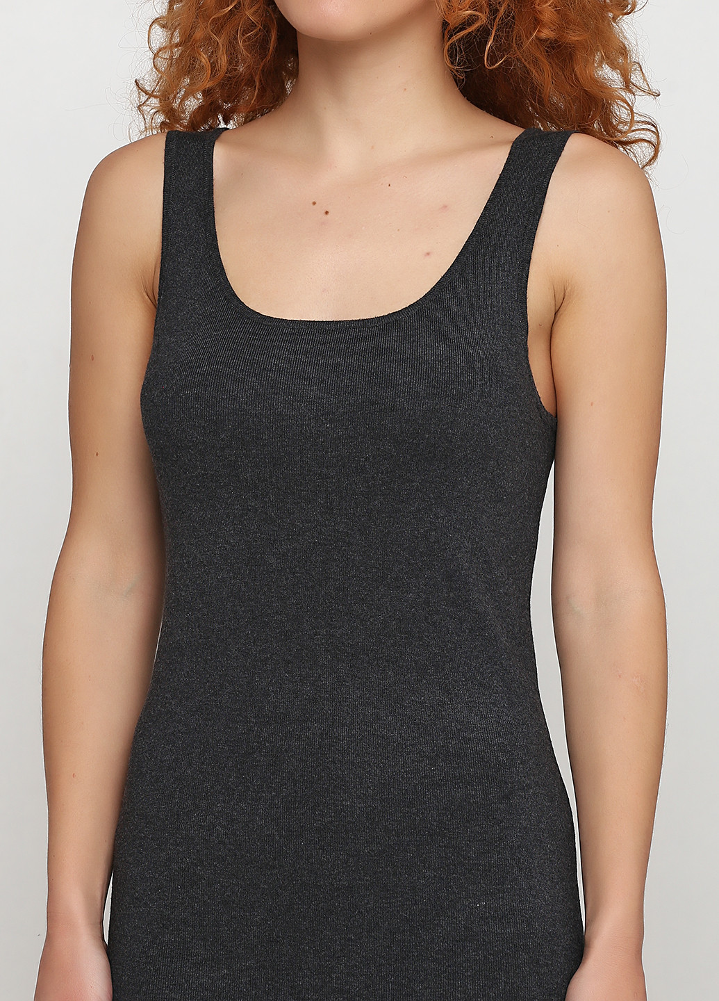 Темно-серое кэжуал платье футляр, платье-майка Phase Eight меланжевое