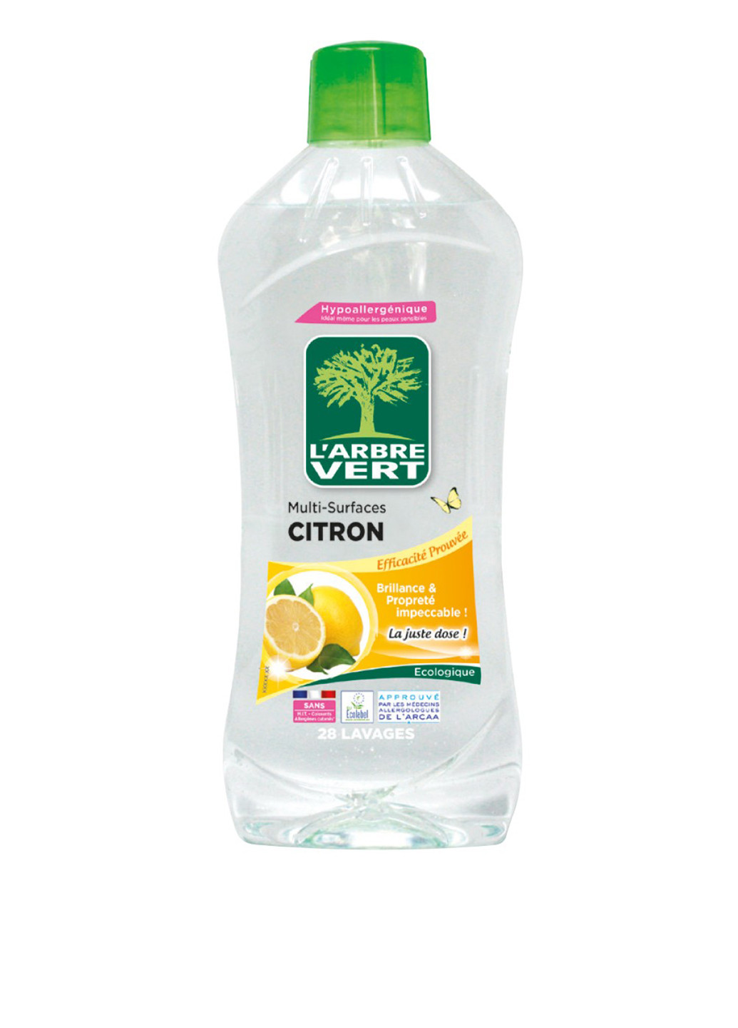 Жидкое средство для уборки Лимон, 1 л L'arbre Vert (183200203)