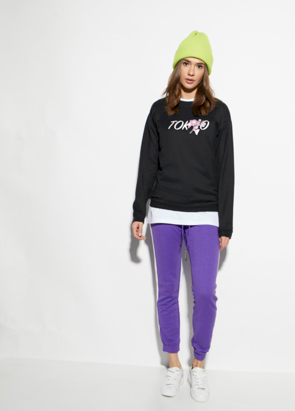 Черный свитшот женский /no flis/ YAPPI рисунок (251467837)