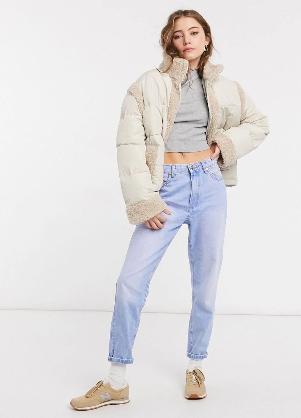 Світло-бежева демісезонна куртка Asos