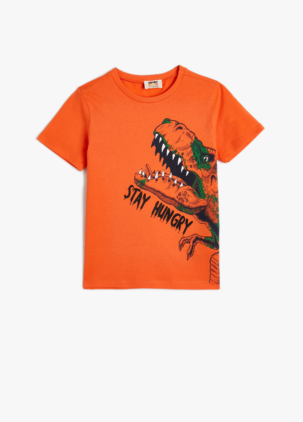 Оранжевая летняя футболка KOTON