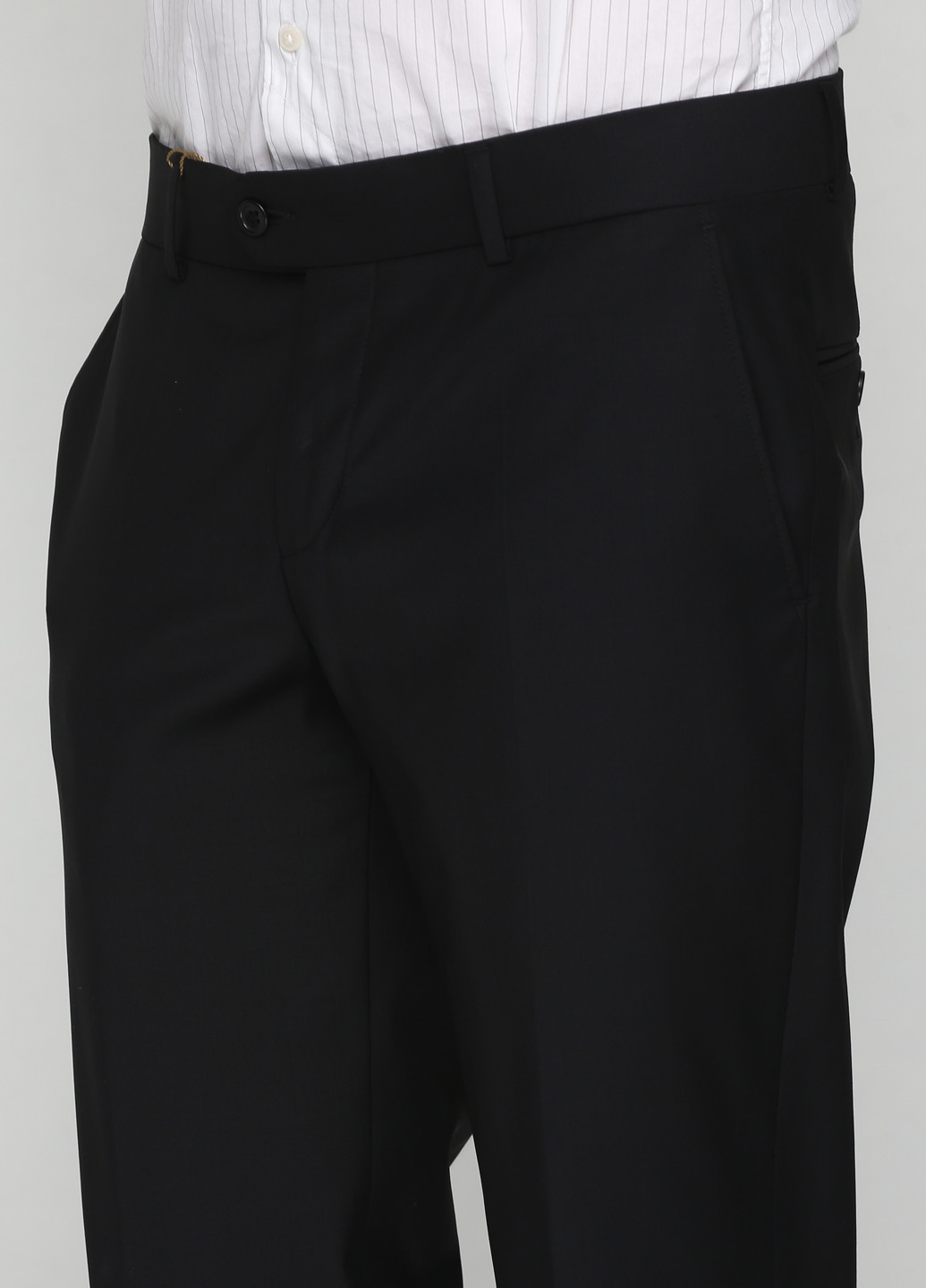 Черные классические демисезонные прямые брюки Bagozza