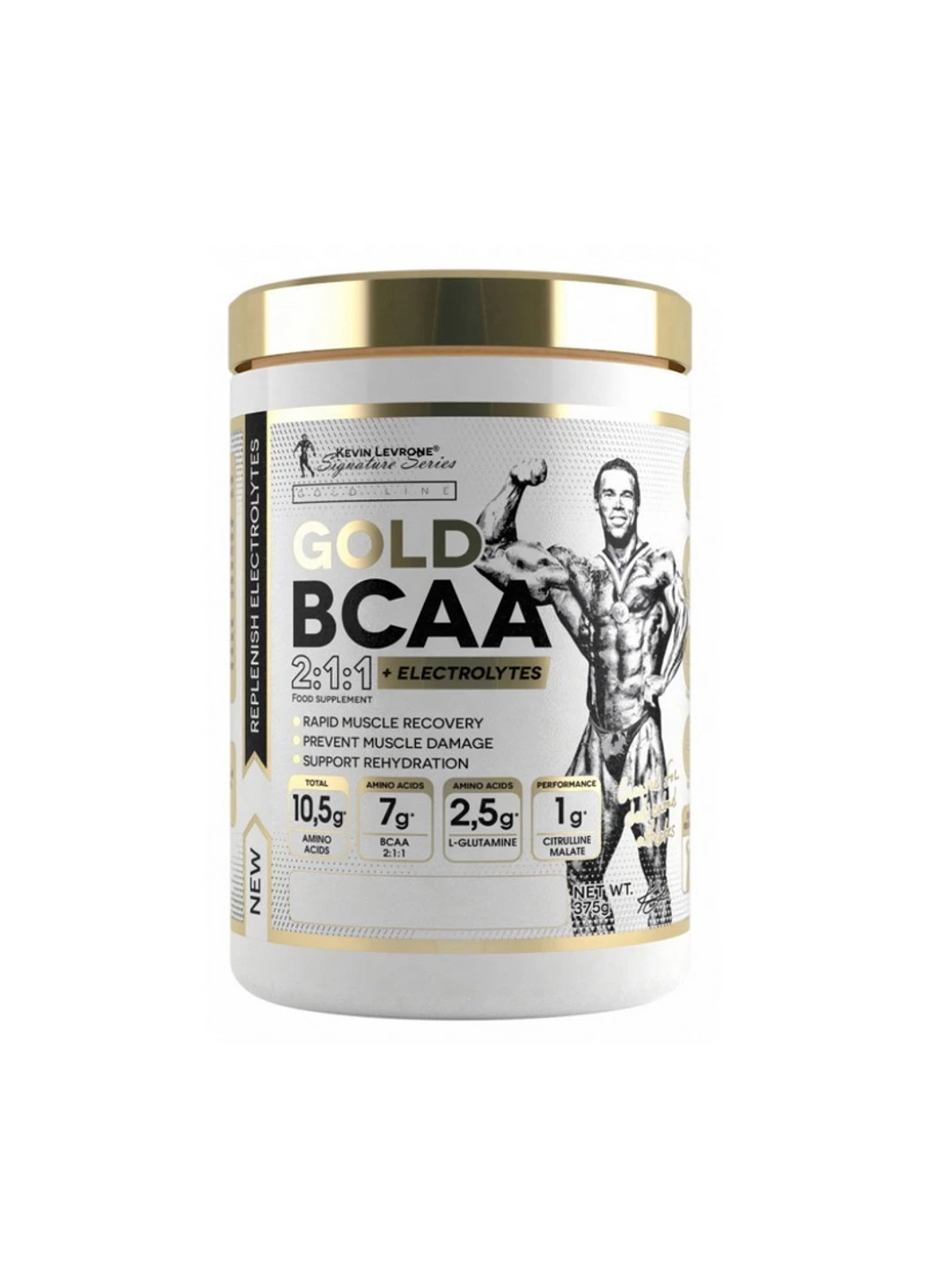 БЦАА Gold BCAA 2: 1: 1 + Electrolytes 375 грам охложденія вишня Kevin Levrone (255363741)