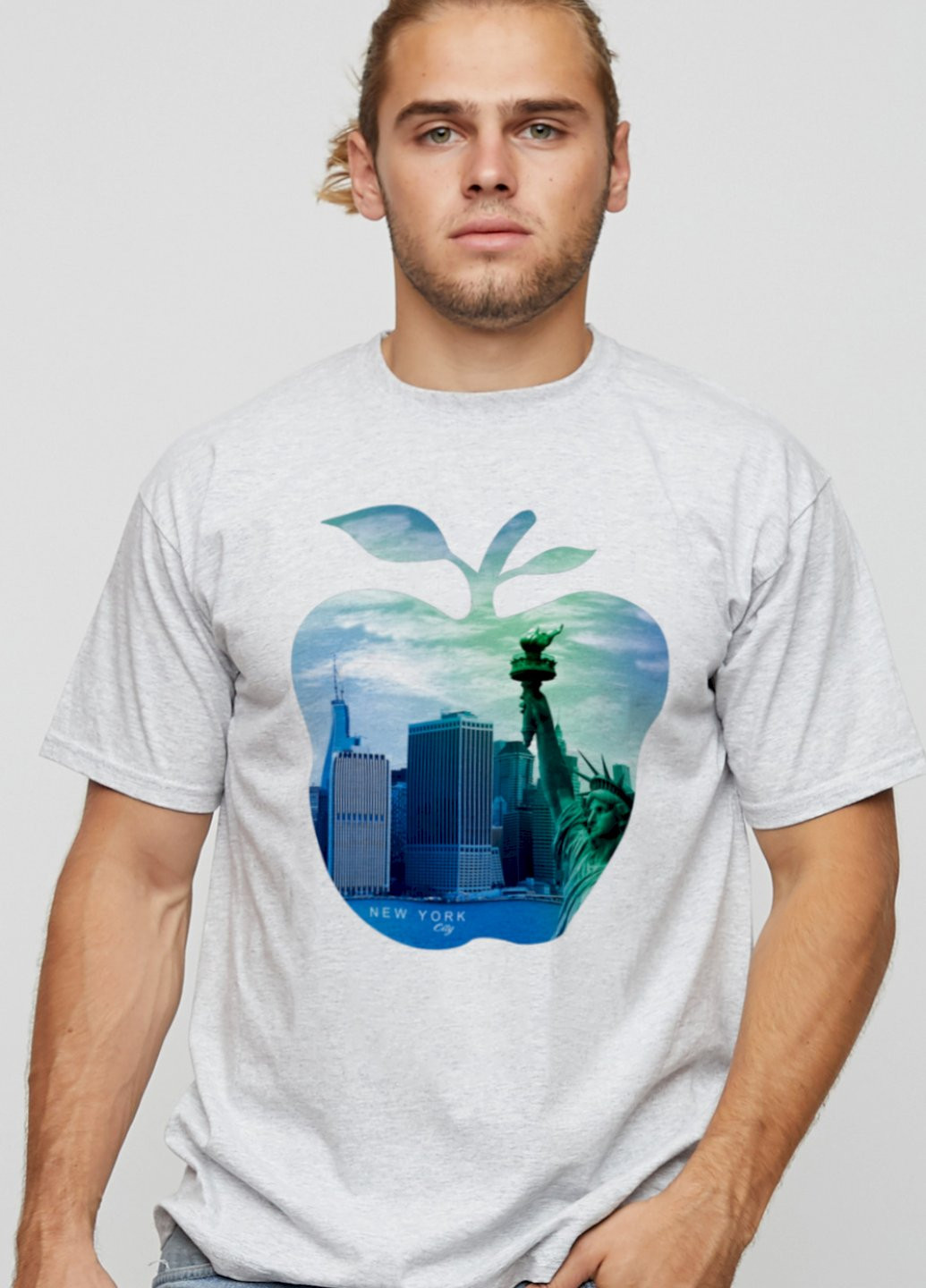 Сіра футболка чоловіча basic YAPPI